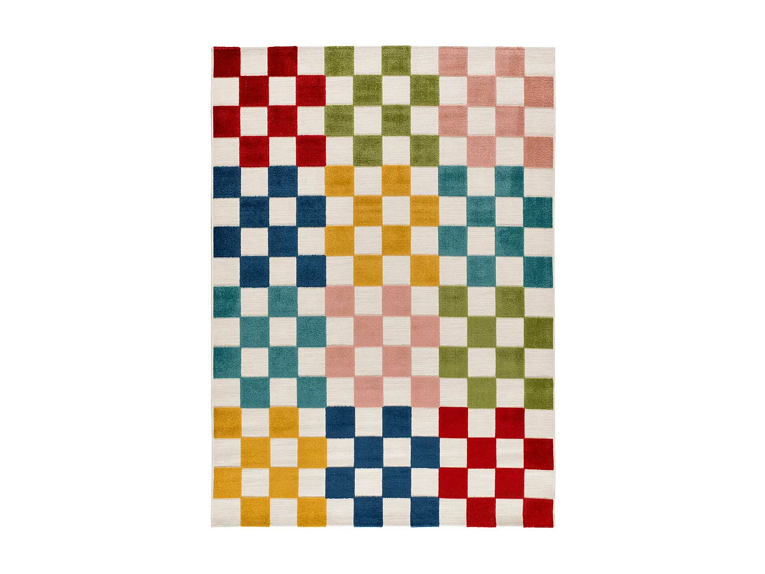 Buitentapijt - geometrisch met reliëf - veelkleurig - 160x230 cm - MILA