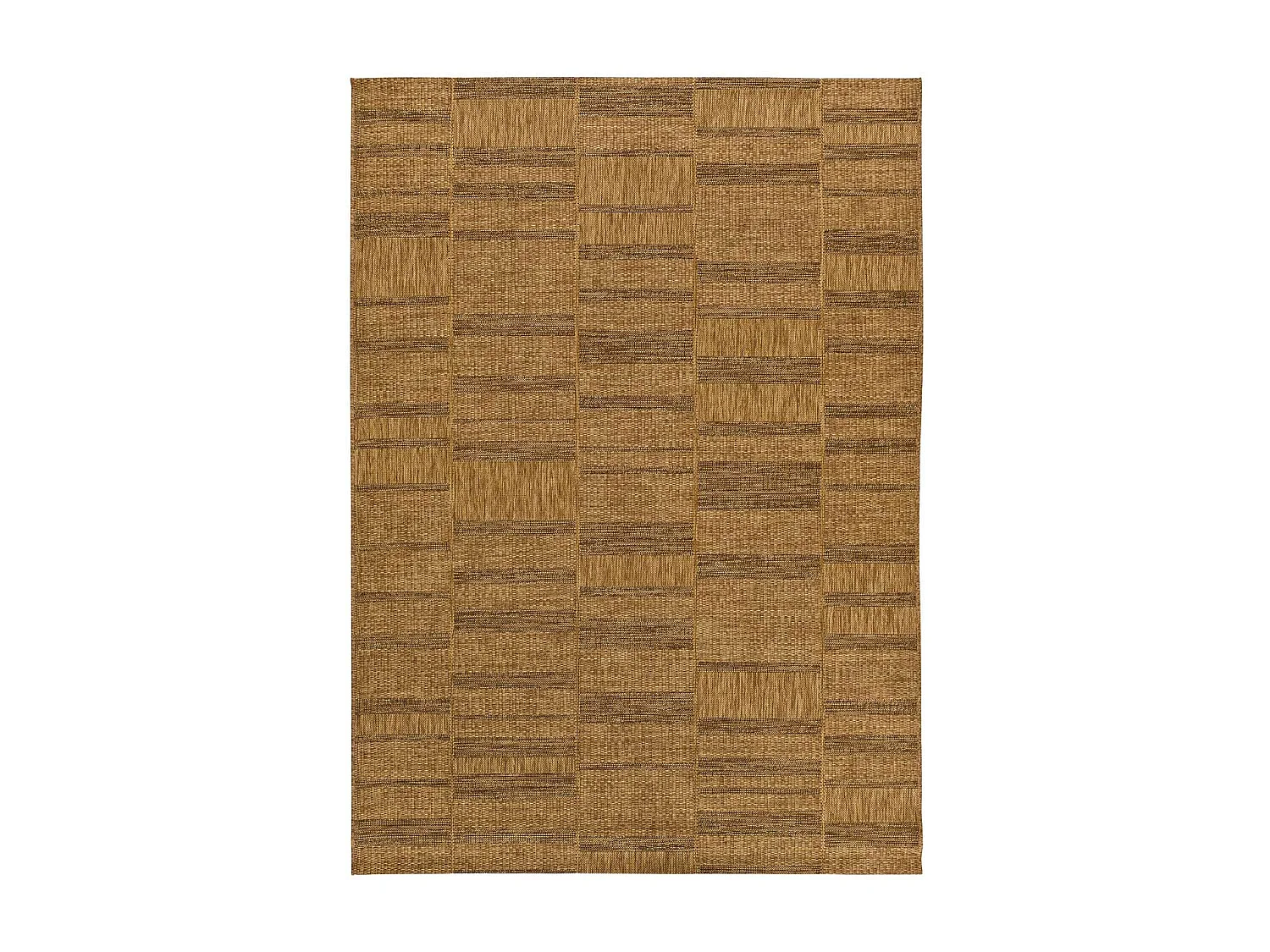 Tapis extérieur - géométrique aspect jute - naturel - 120 x 170 cm - GUINEA