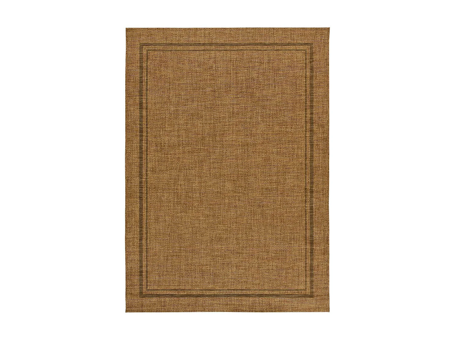 Indoor-Outdoor Teppich - Geometrischer Jute-Look - natürlich - 80x150 cm - GUINEA