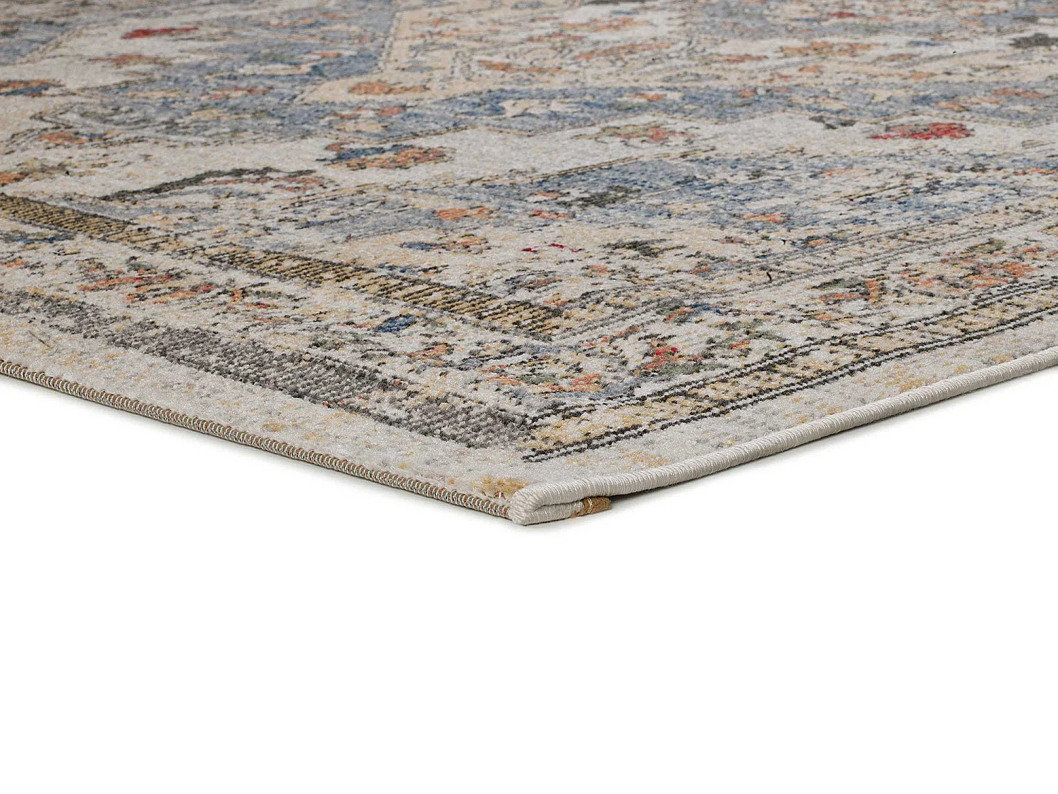 Tapis extérieur - vintage - bleu - 120 x 170 cm - LUNA