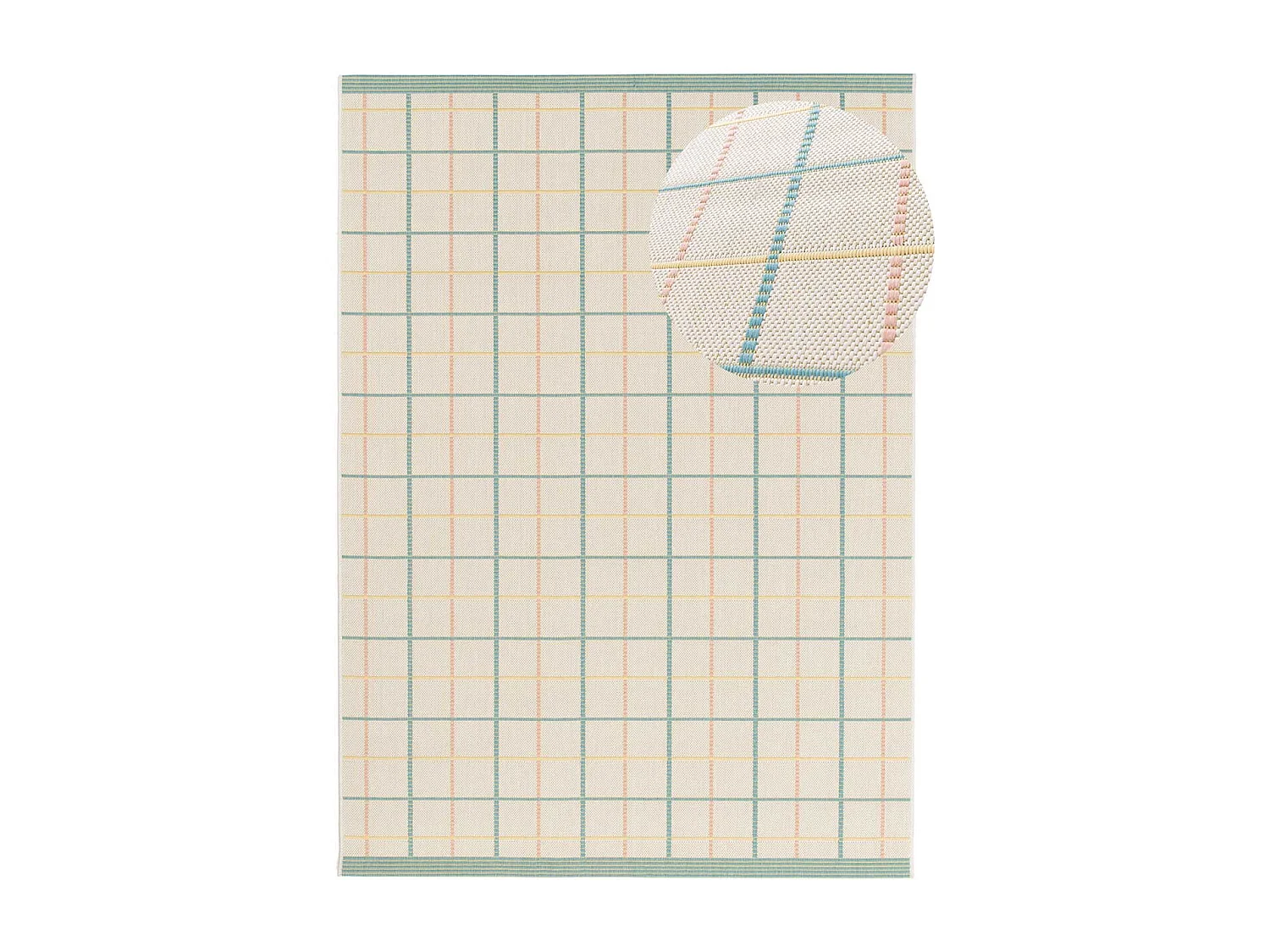 Tapete exterior - geométrico - multicolorido - 160 x 230 cm - MANILA