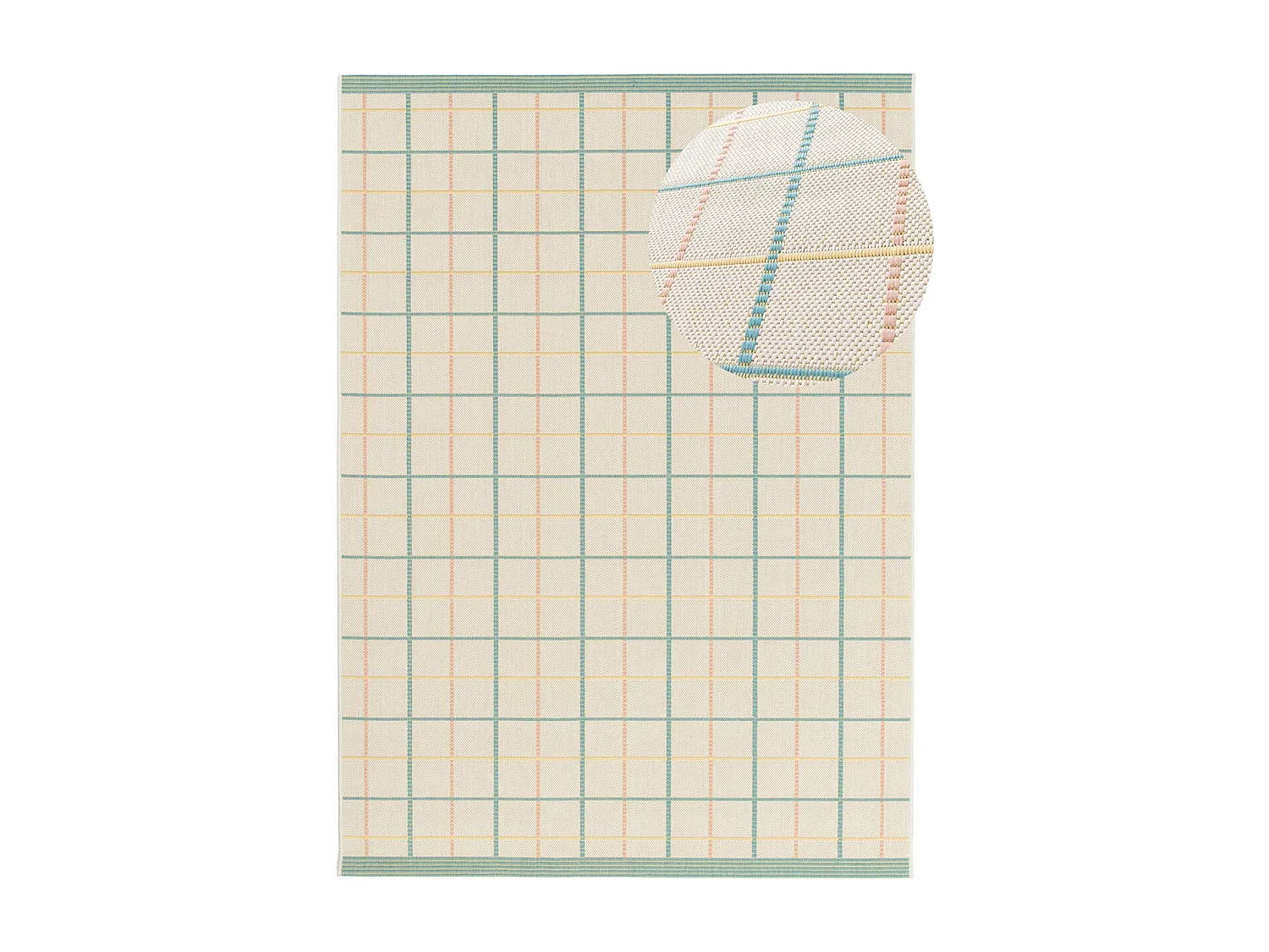 Tappeto esterior - geometrico - multicolore - 80 x 150 cm - MANILA