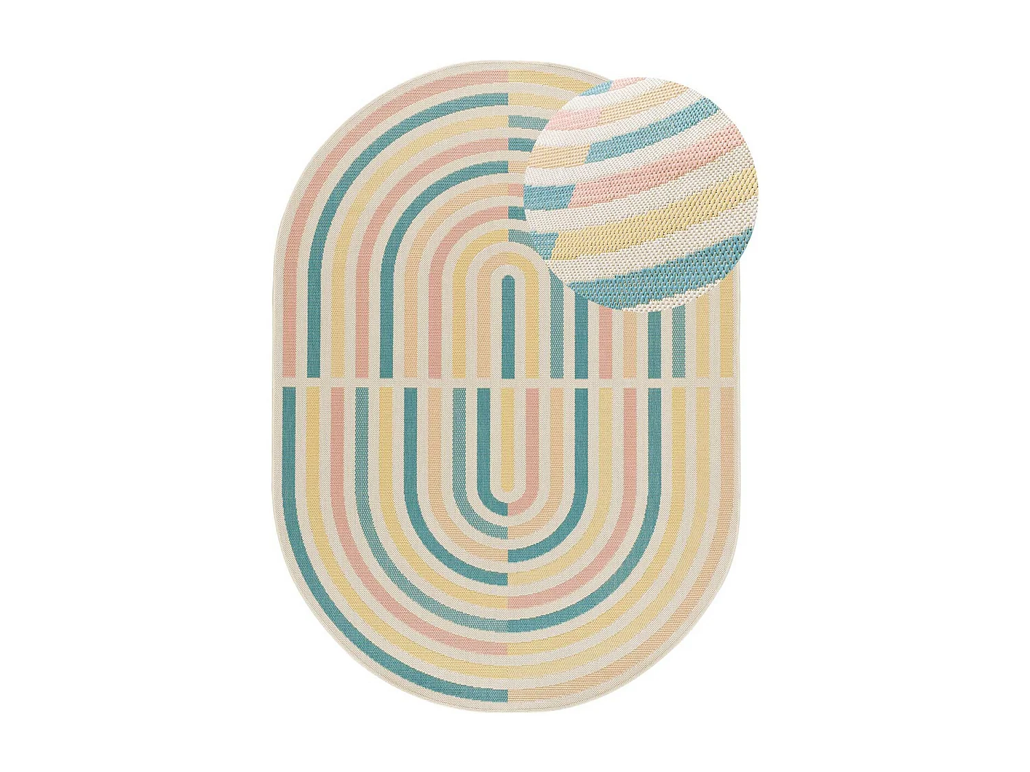 Alfombra exterior  - geométrico - multicolor - 160 x 229 cm - MANILA