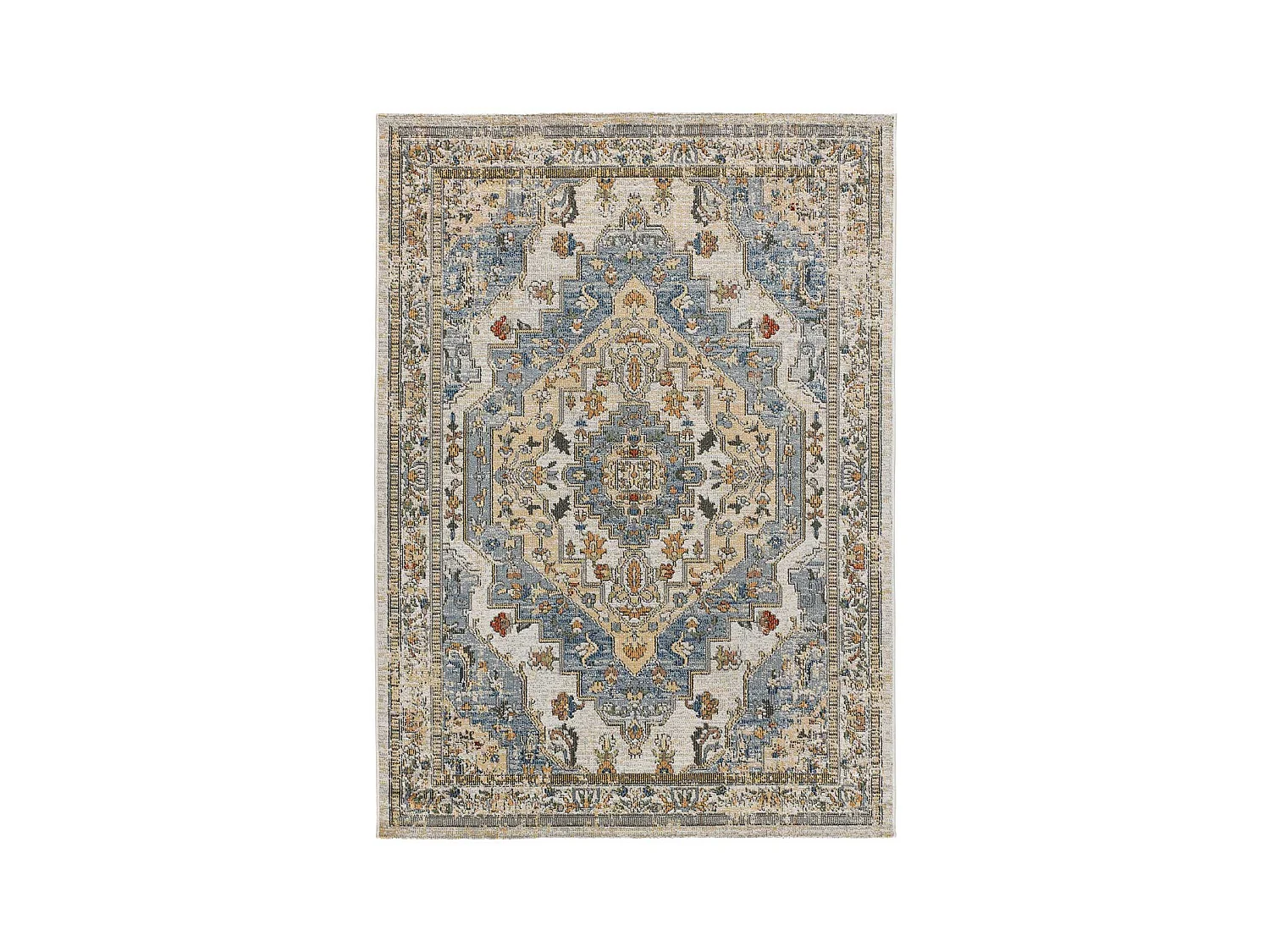 Alfombra exterior  - vintage - azul - 160 x 230 cm - LUNA