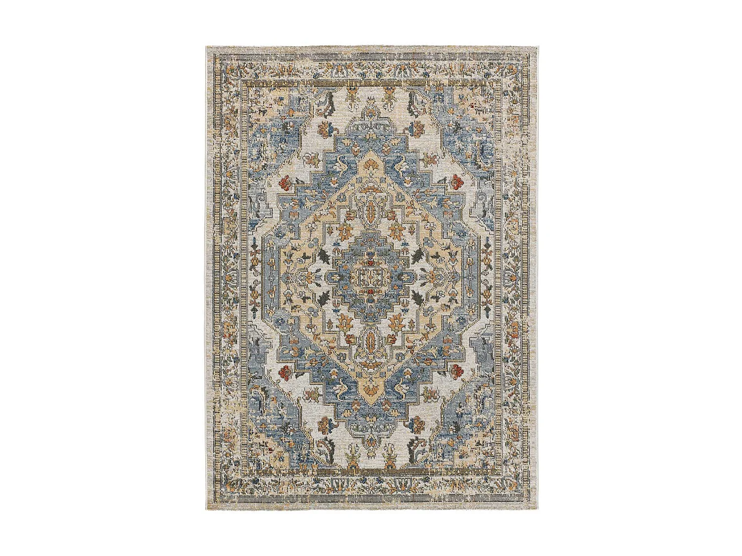 Alfombra exterior  - vintage - azul - 160 x 230 cm - LUNA