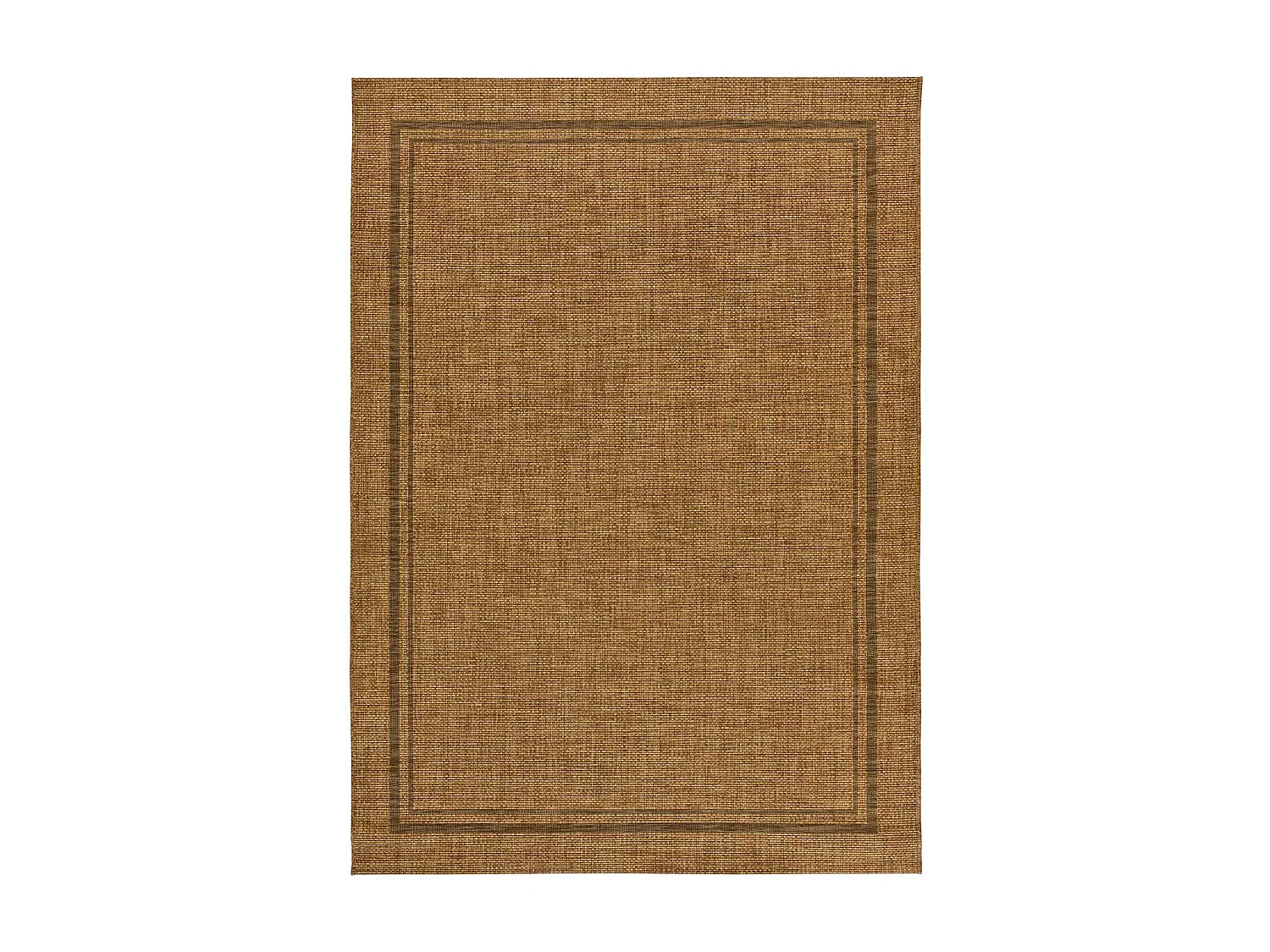 Indoor-Outdoor Teppich - Geometrischer Jute-Look - natürlich - 160x230 cm - GUINEA