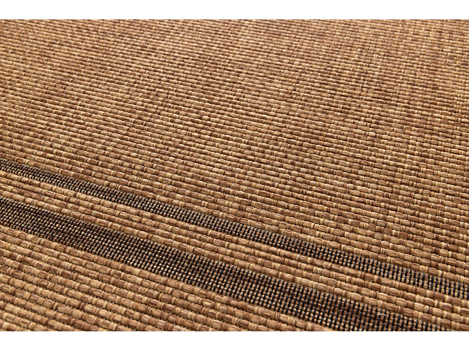 Buitentapijt - geometrische jute look - natureltint - 160x230 cm - GUINEA