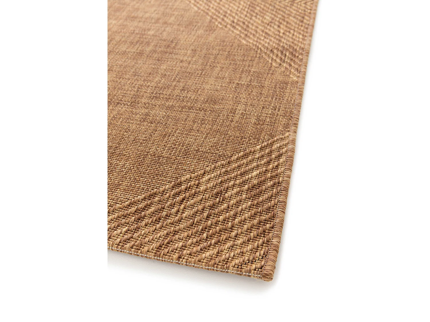 Tapis extérieur - géométrique aspect jute - naturel - 80 x 150 cm - GUINEA