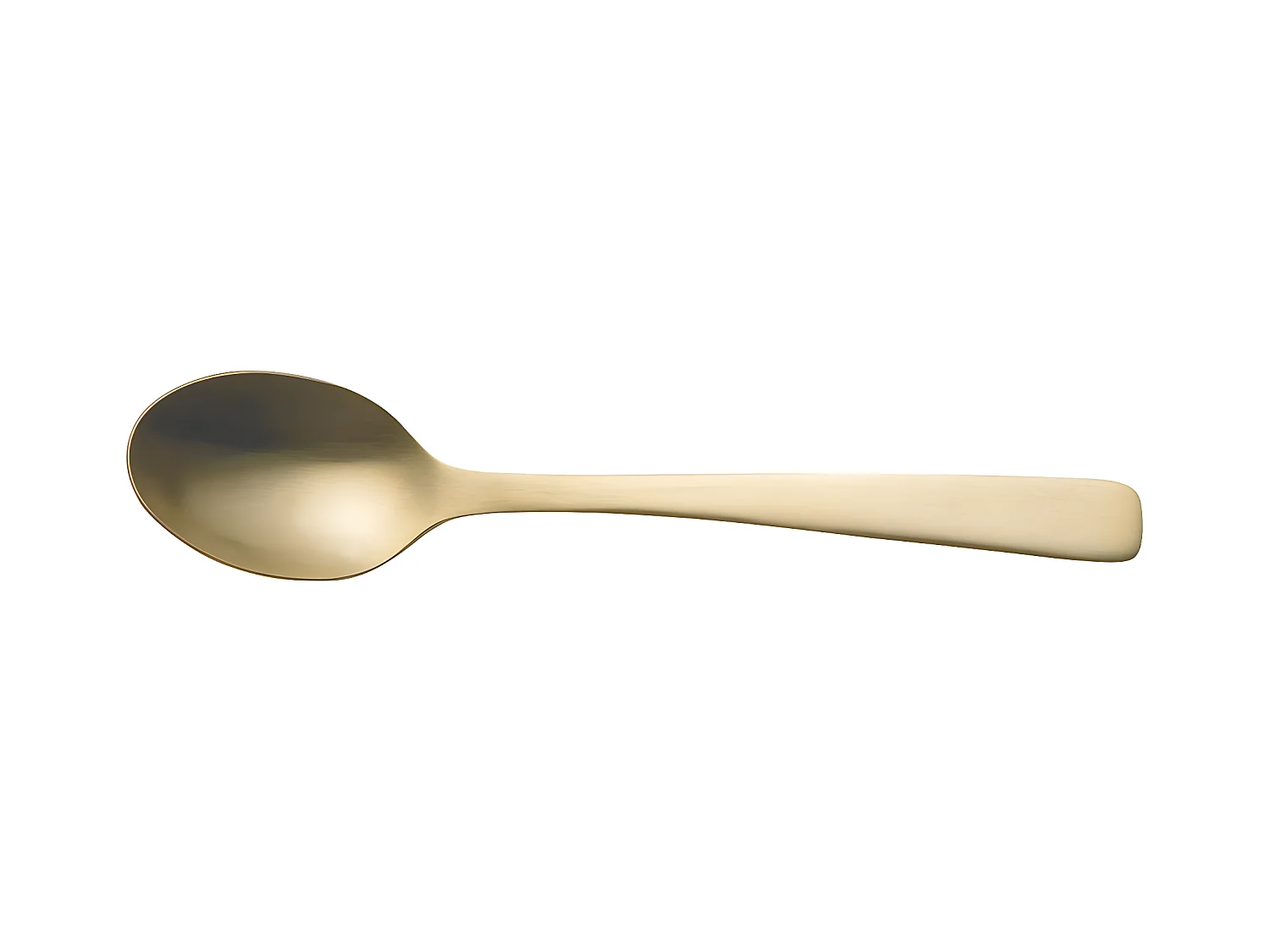 Cuillère à café monobloc Jet doré (lot de 6)