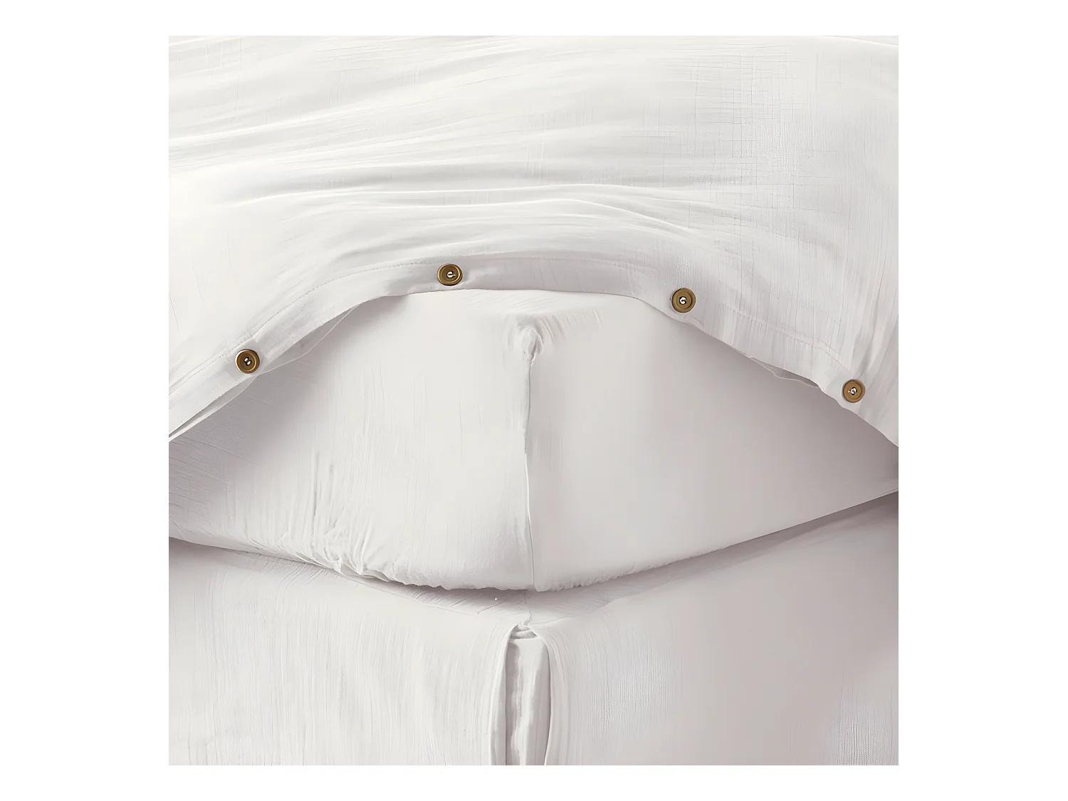 Drap housse 180x200 cm en Gaze de coton Chantilly