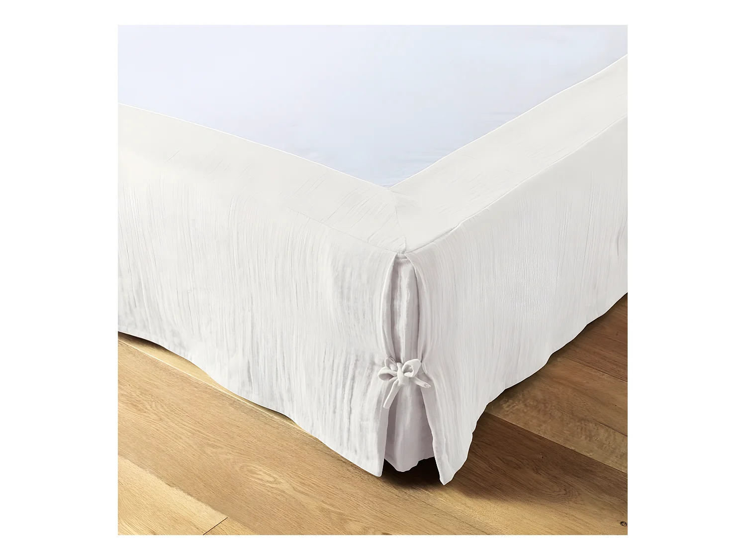 Cache sommier 90x190 cm Gaze de coton Chantilly