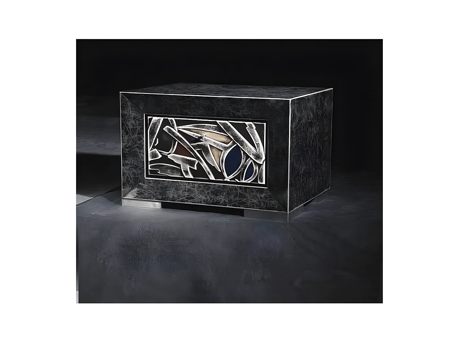 Table de chevet - Table basse (60 x 43 H cm) en bois Le Nero