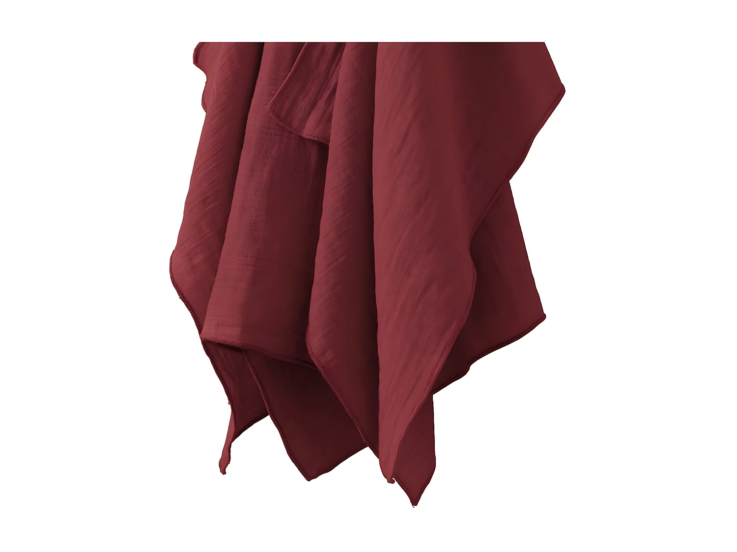 Lot de 2 essuie-mains 50x70 cm Gaze de coton Lie de vin