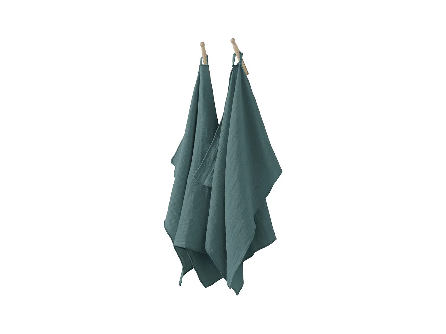 Lot de 2 essuie-mains 50x70 cm Gaze de coton Canard