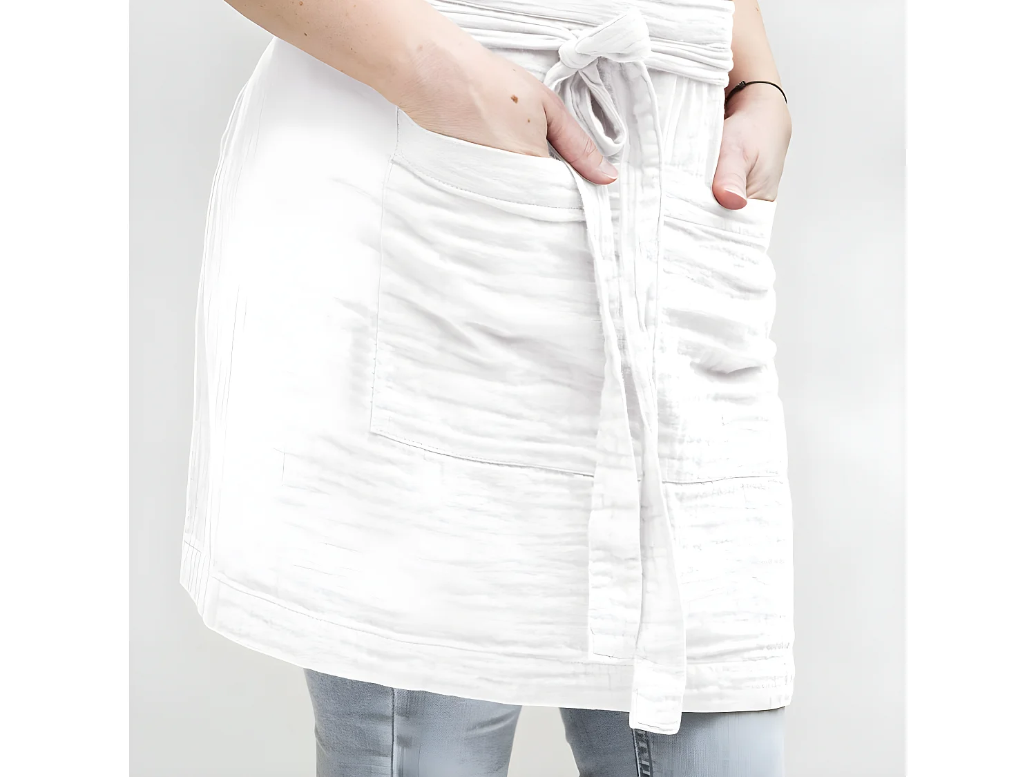 Tablier 45x80 cm Gaze de coton Chantilly