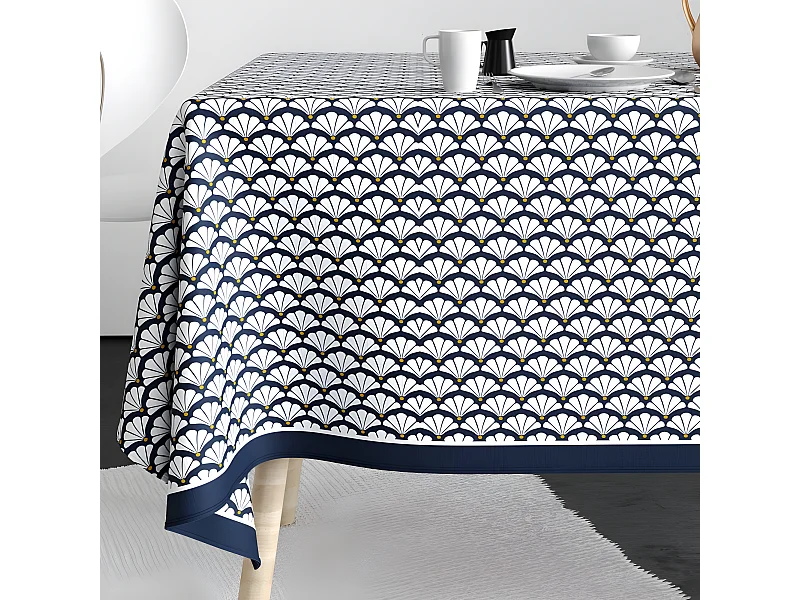 Nappe rectangulaire anti tache 140x250 cm Coton Eventa