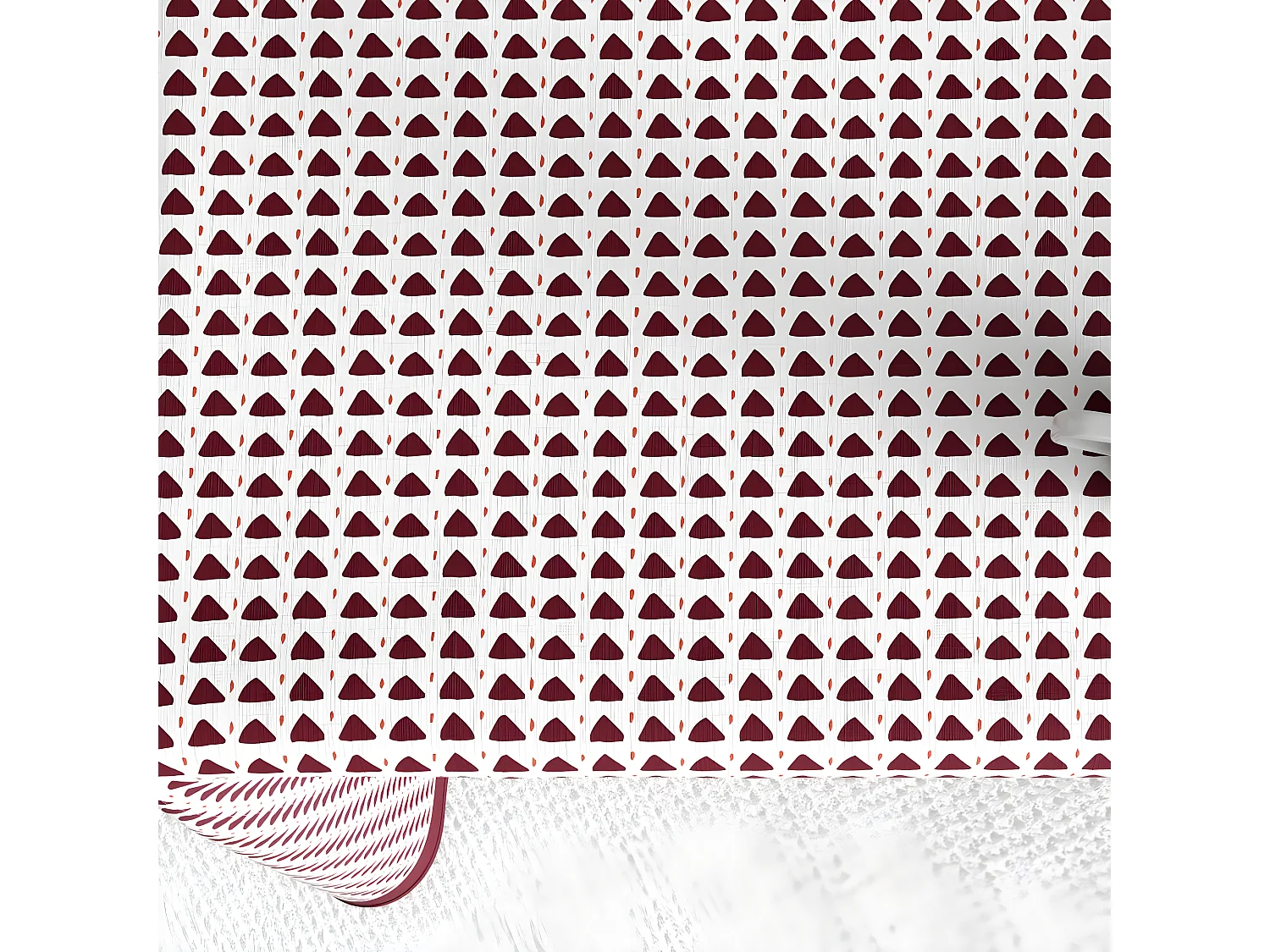 Nappe rectangulaire anti tache 140x250 cm Coton Tilak Aubergine