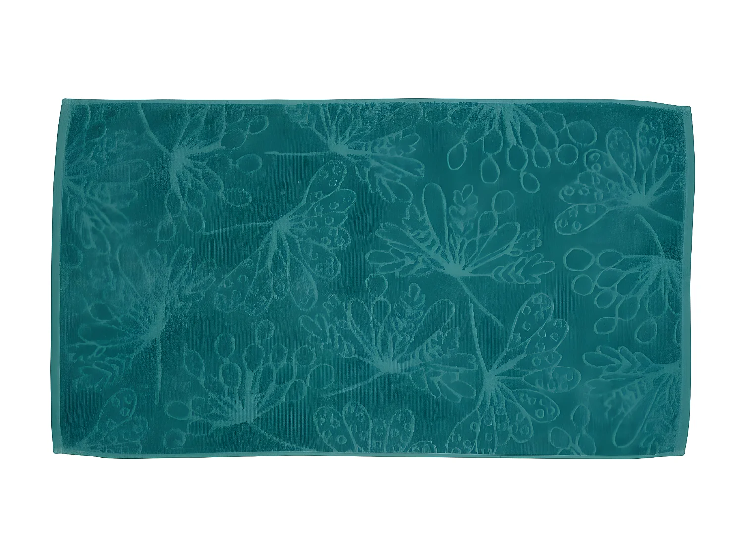 Serviette de toilette 50x90 cm Coton Bio Paon