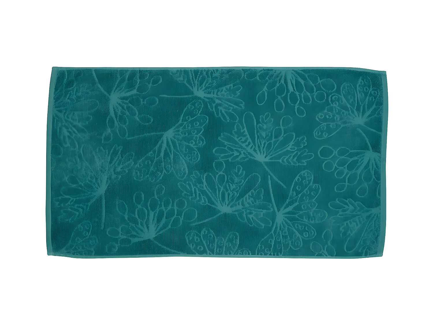 Serviette de toilette 50x90 cm Coton Bio Paon