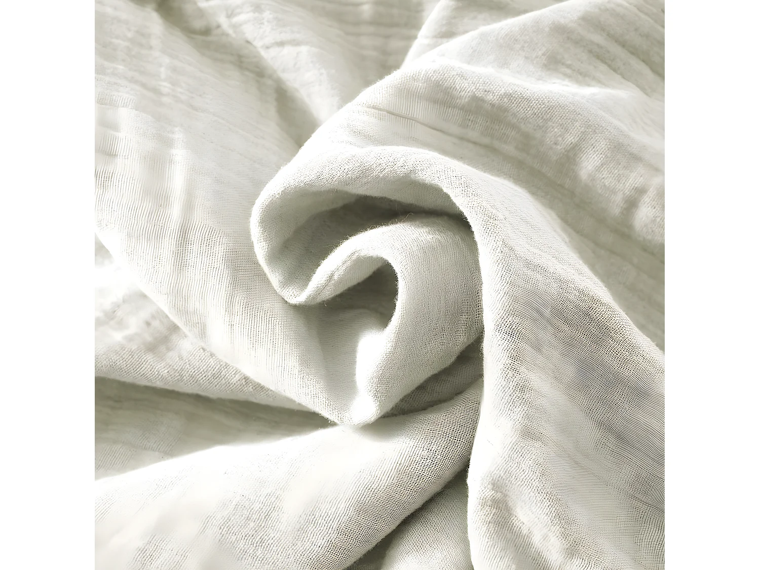 Housse de couette 140x200 cm en Gaze de coton Vert d’eau