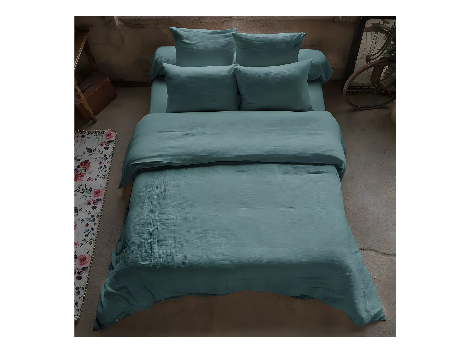 Housse de couette 140x200 cm en Gaze de coton Canard