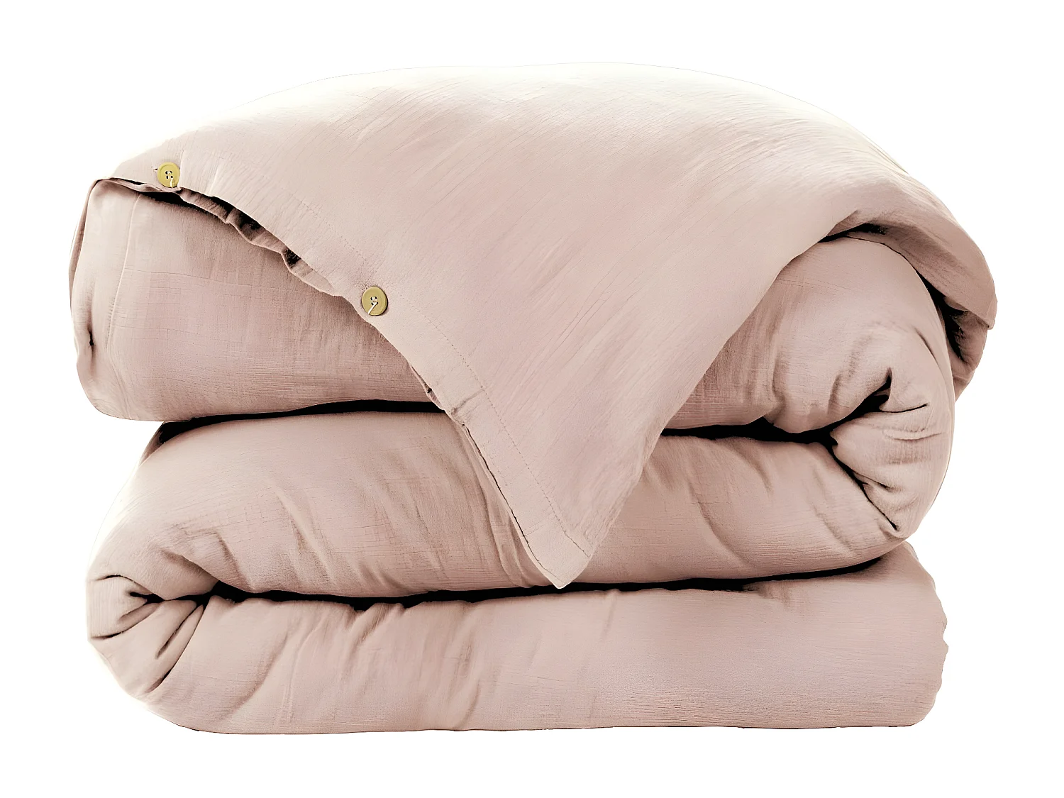 Housse de couette 220x240 cm en Gaze de coton Guimauve