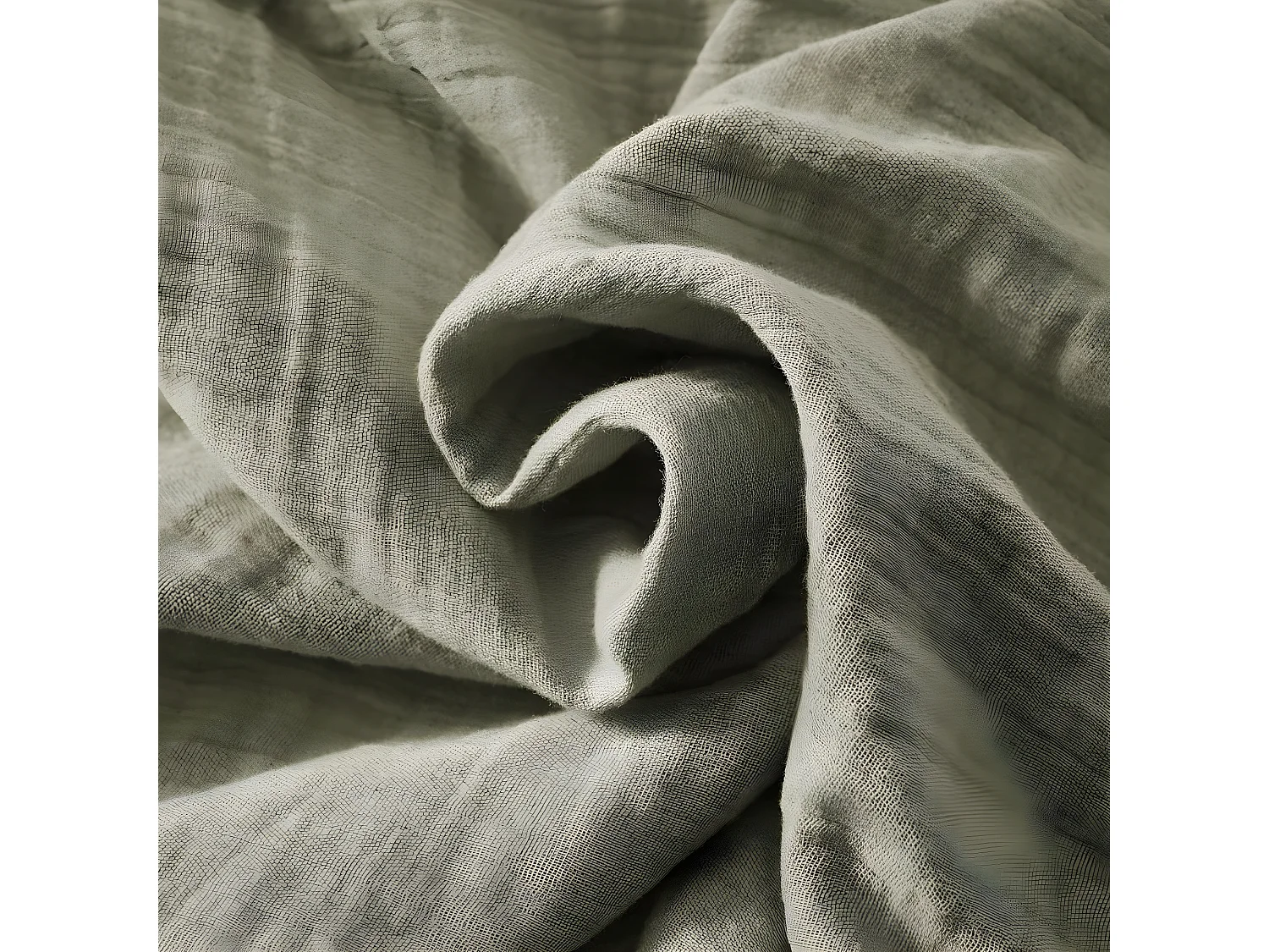 Housse de couette 140x200 cm en Gaze de coton Romarin