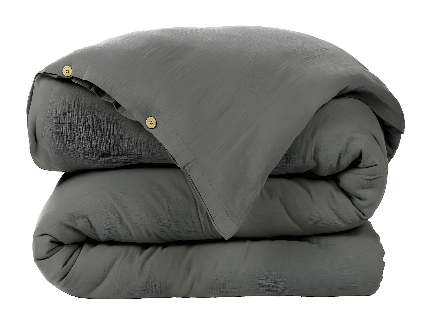 Housse de couette 140x200 cm en Gaze de coton Granit