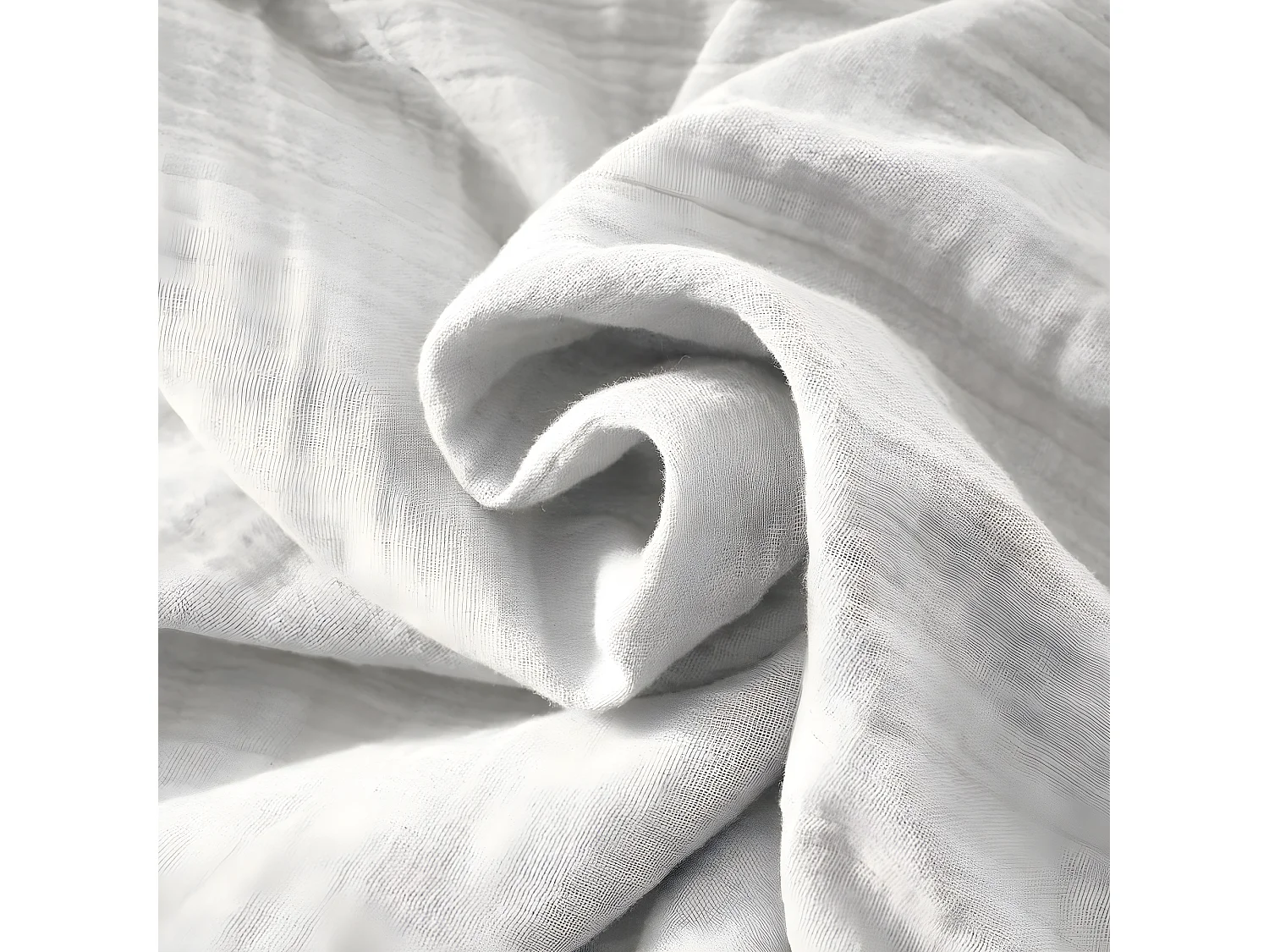 Housse de couette 140x200 cm en Gaze de coton Nuage