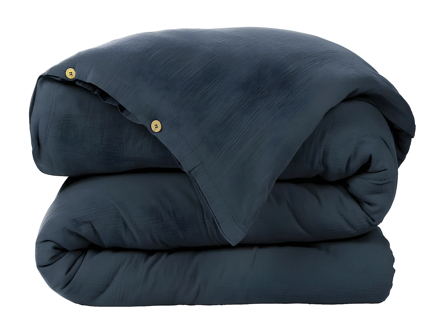 Housse de couette 240x260 cm en Gaze de coton Minuit