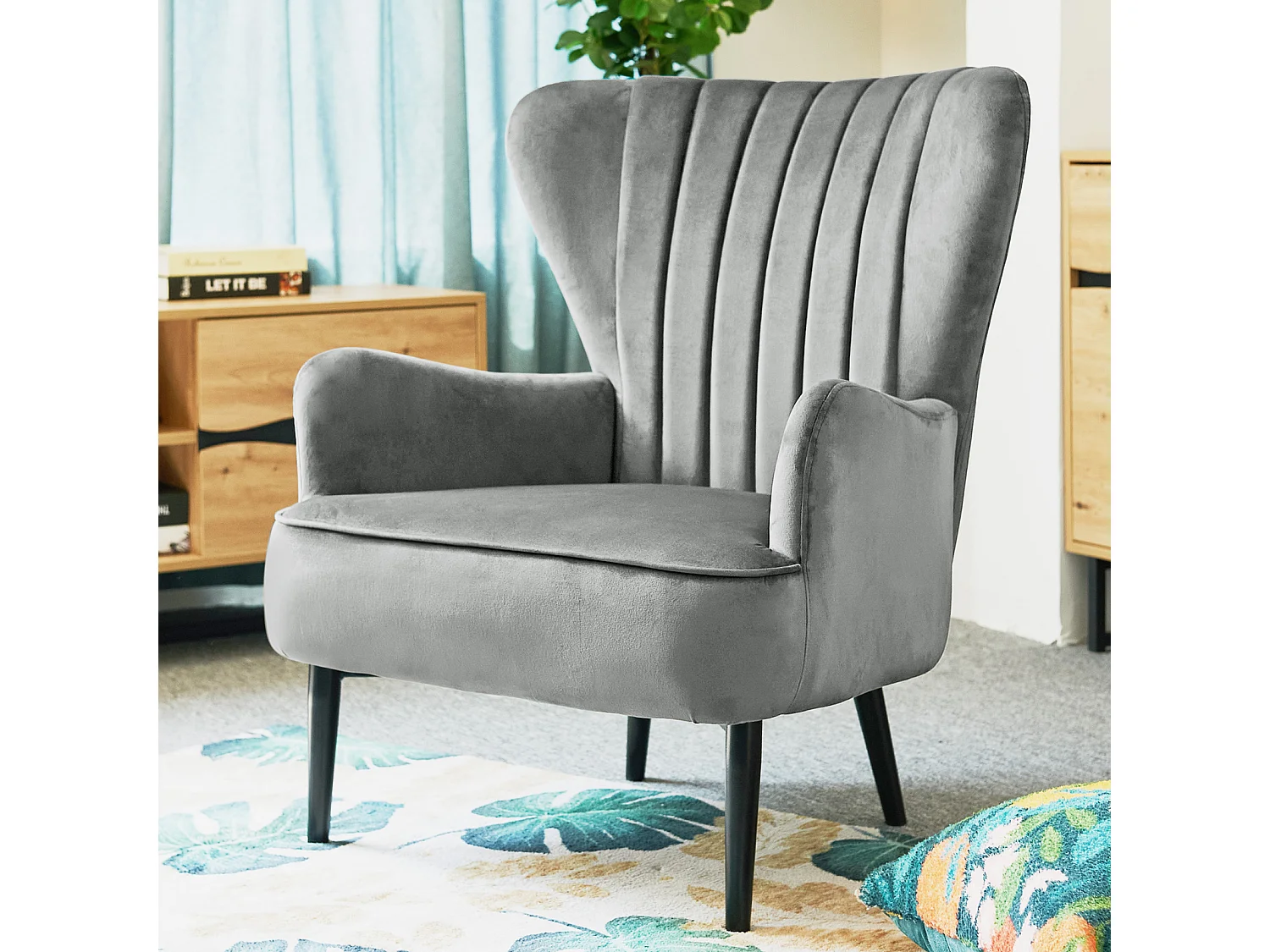 RELAXSESSEL ARTHUR Samt Grau