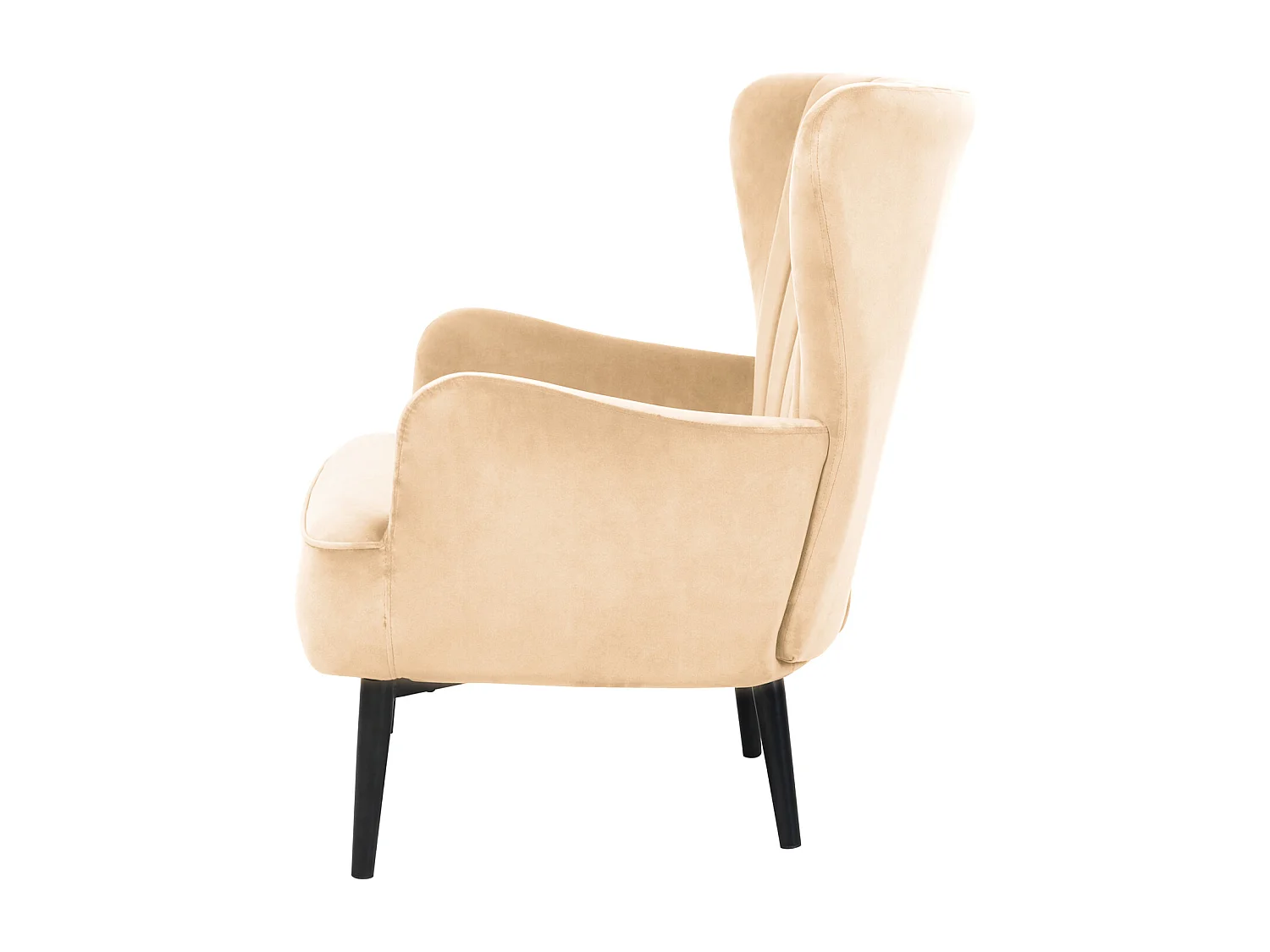 Fauteuil à oreilles rembourré