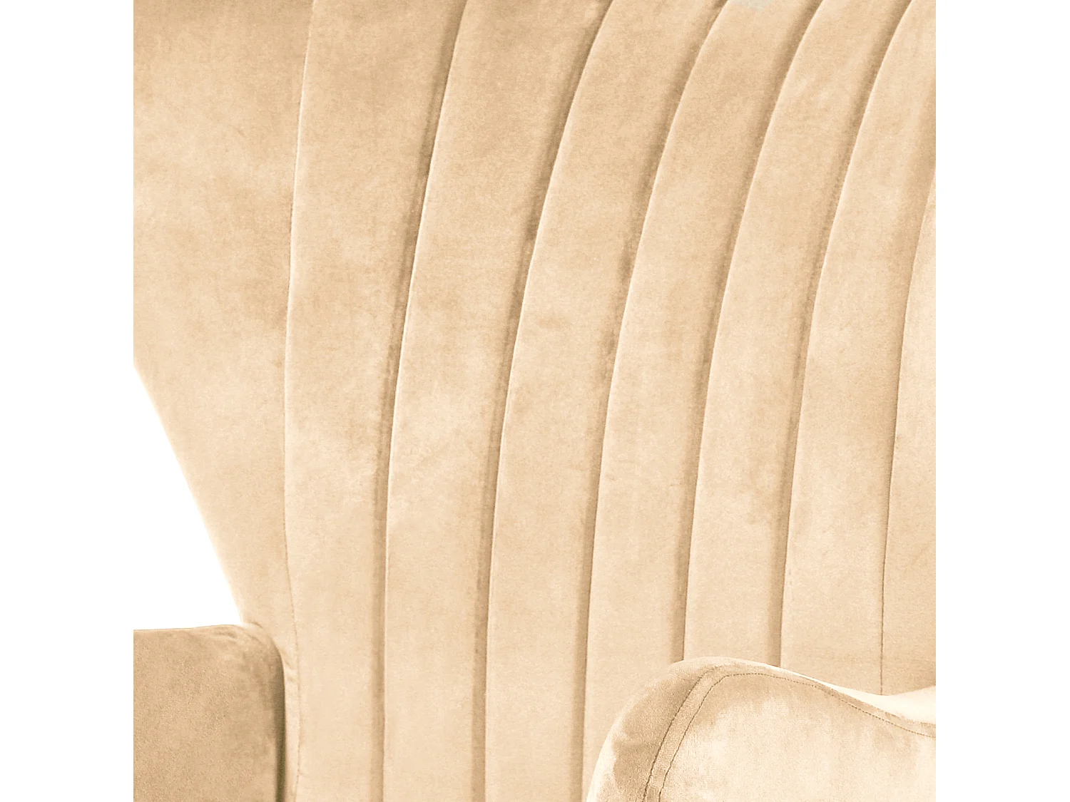 Fauteuil à oreilles rembourré