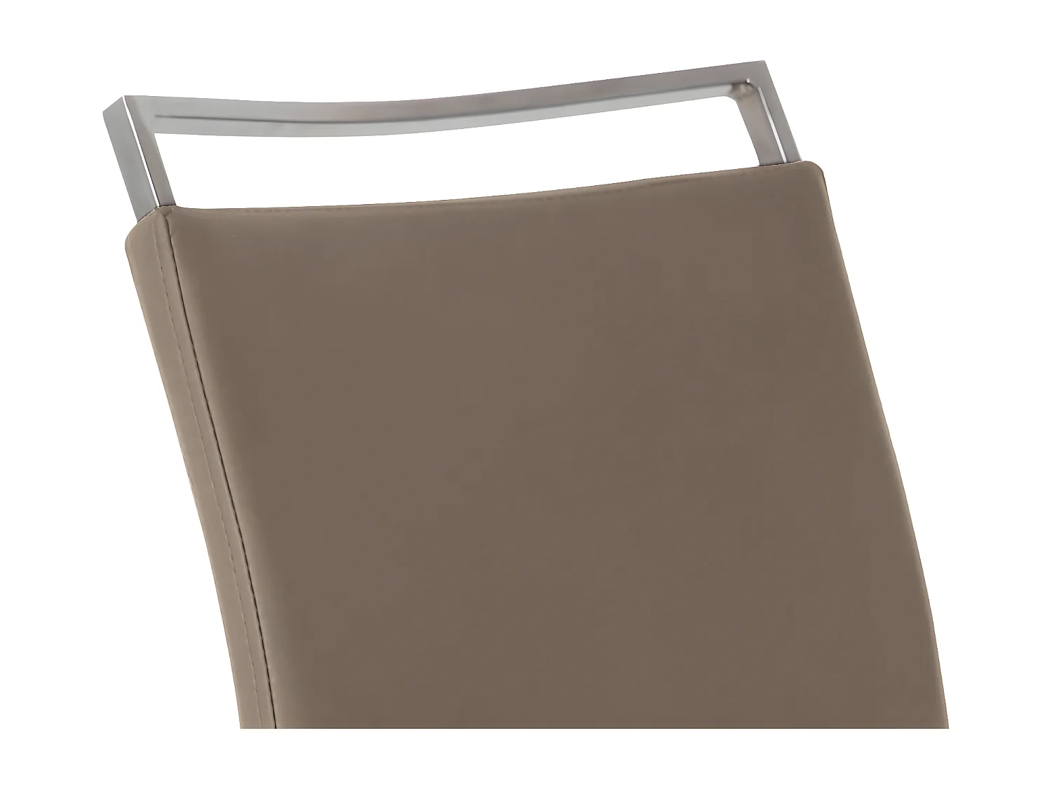 Lot de 2 chaises pivotantes en similicuir