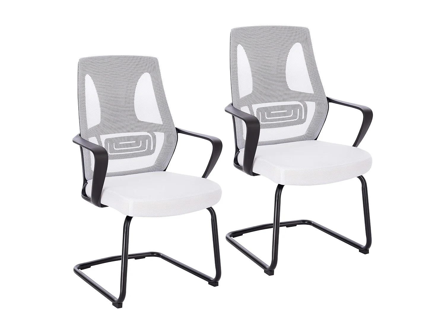 Chaise de conférence à piétement luge