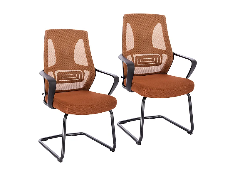 Chaise de conférence à piétement luge