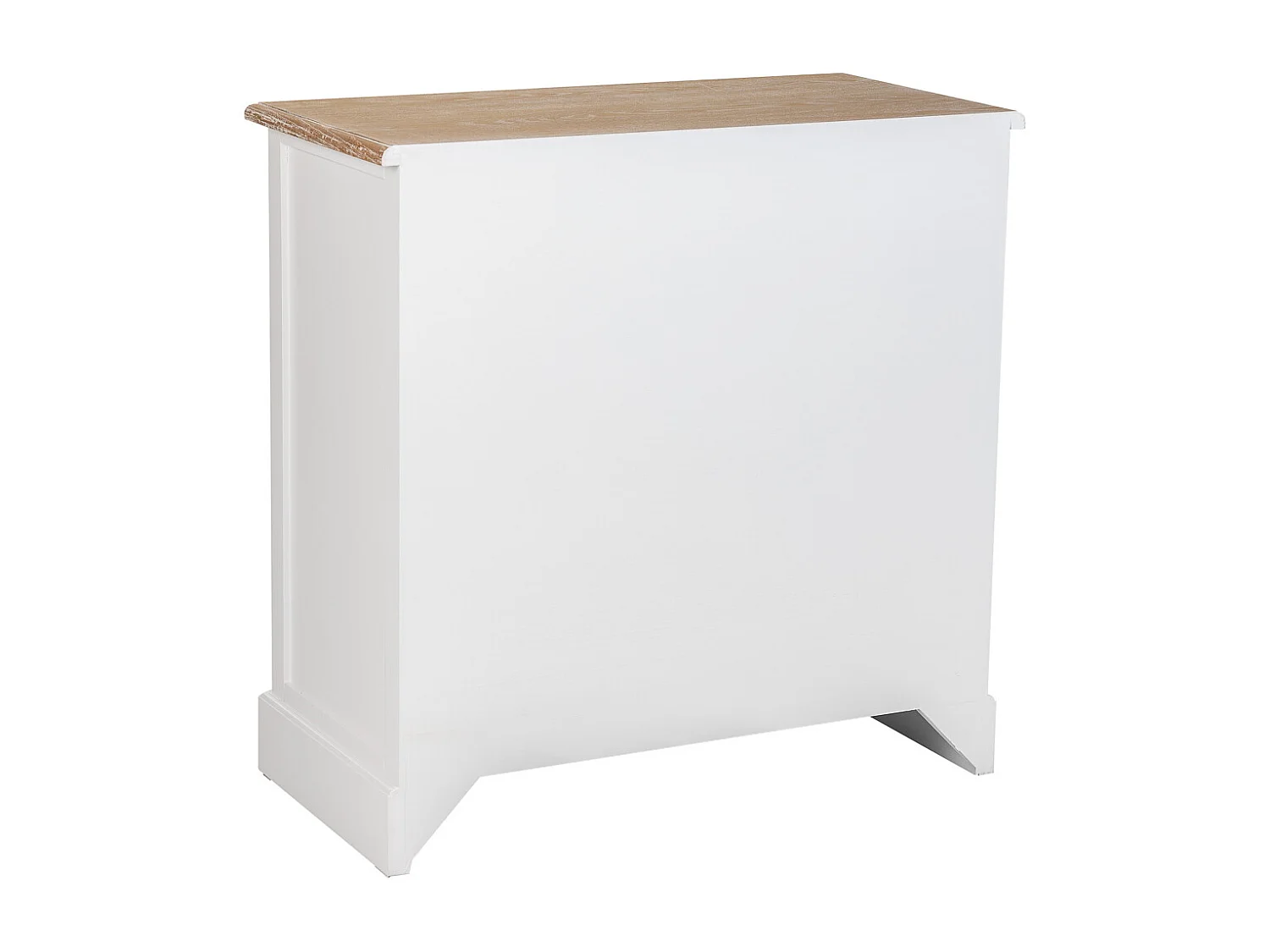 Cómoda de madera de 5 Cajónes blanca 80x40x80.5