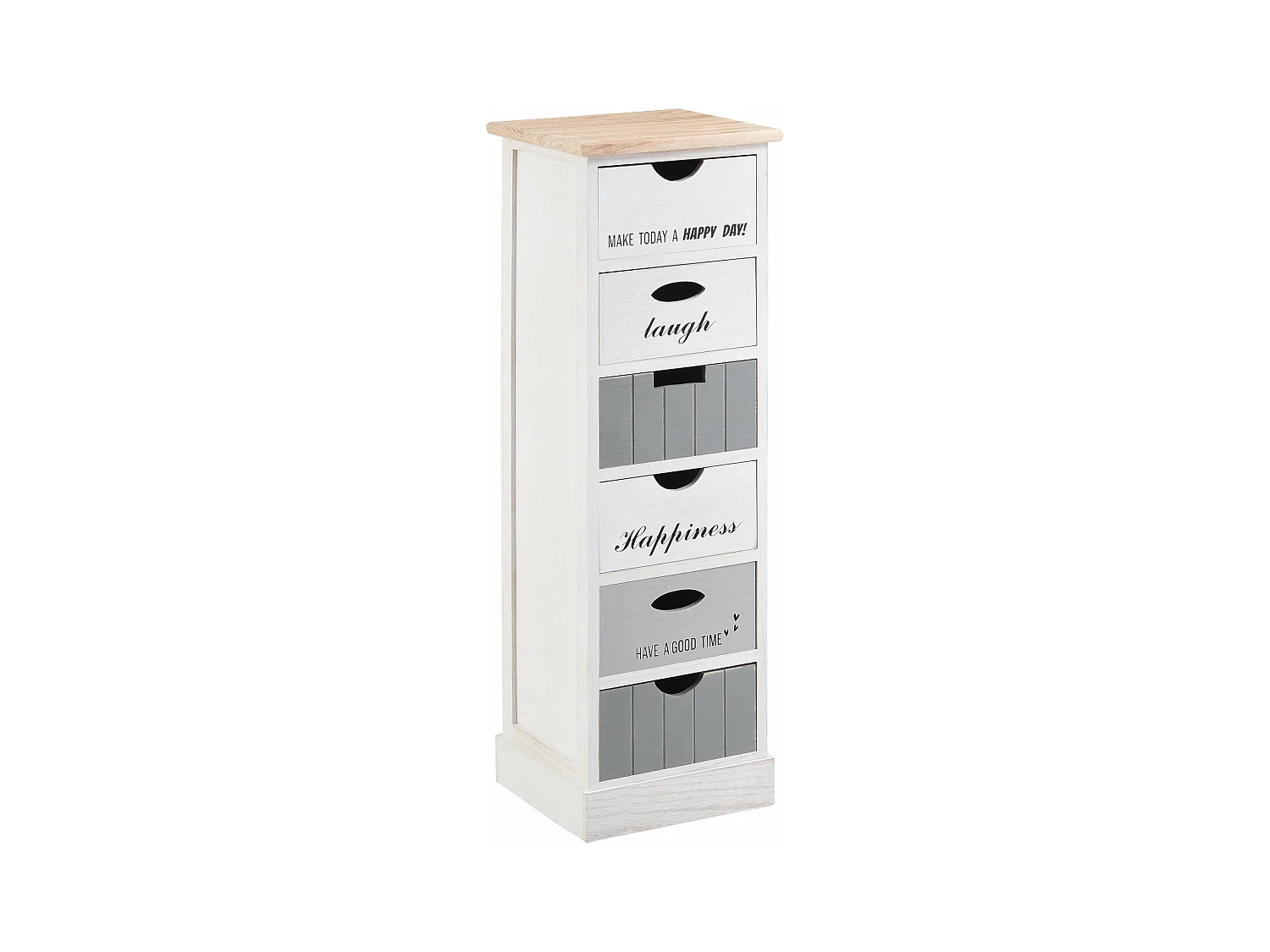 Commode stylée meuble de bois blanche 29 x 27 x 91 cm 03_0006843