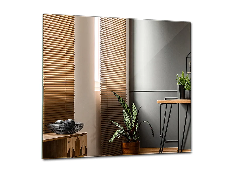 Miroir mural carré pour coiffeuse 50x50 cm