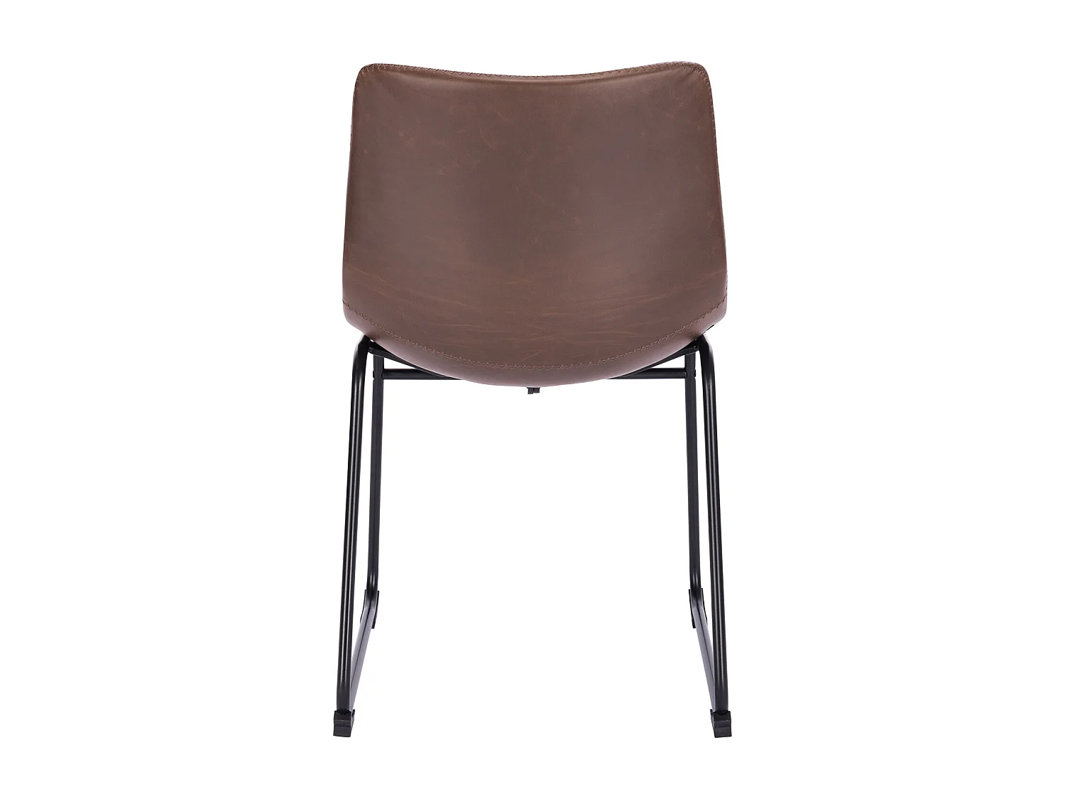 ESSZIMMERSTUHL HARRY 2er Set Kunstleder Braun