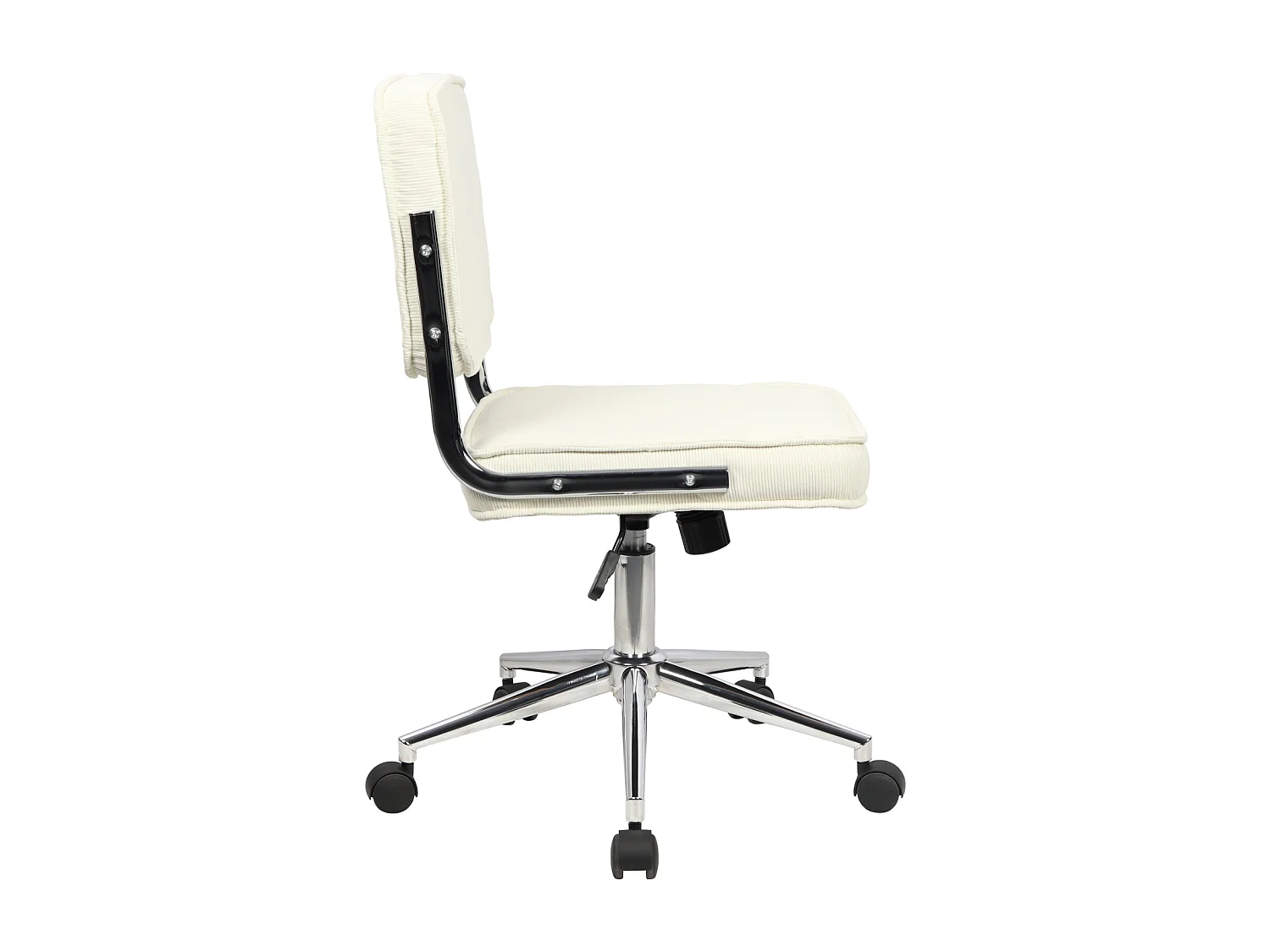 Chaise de bureau réglable en hauteur avec roulettes