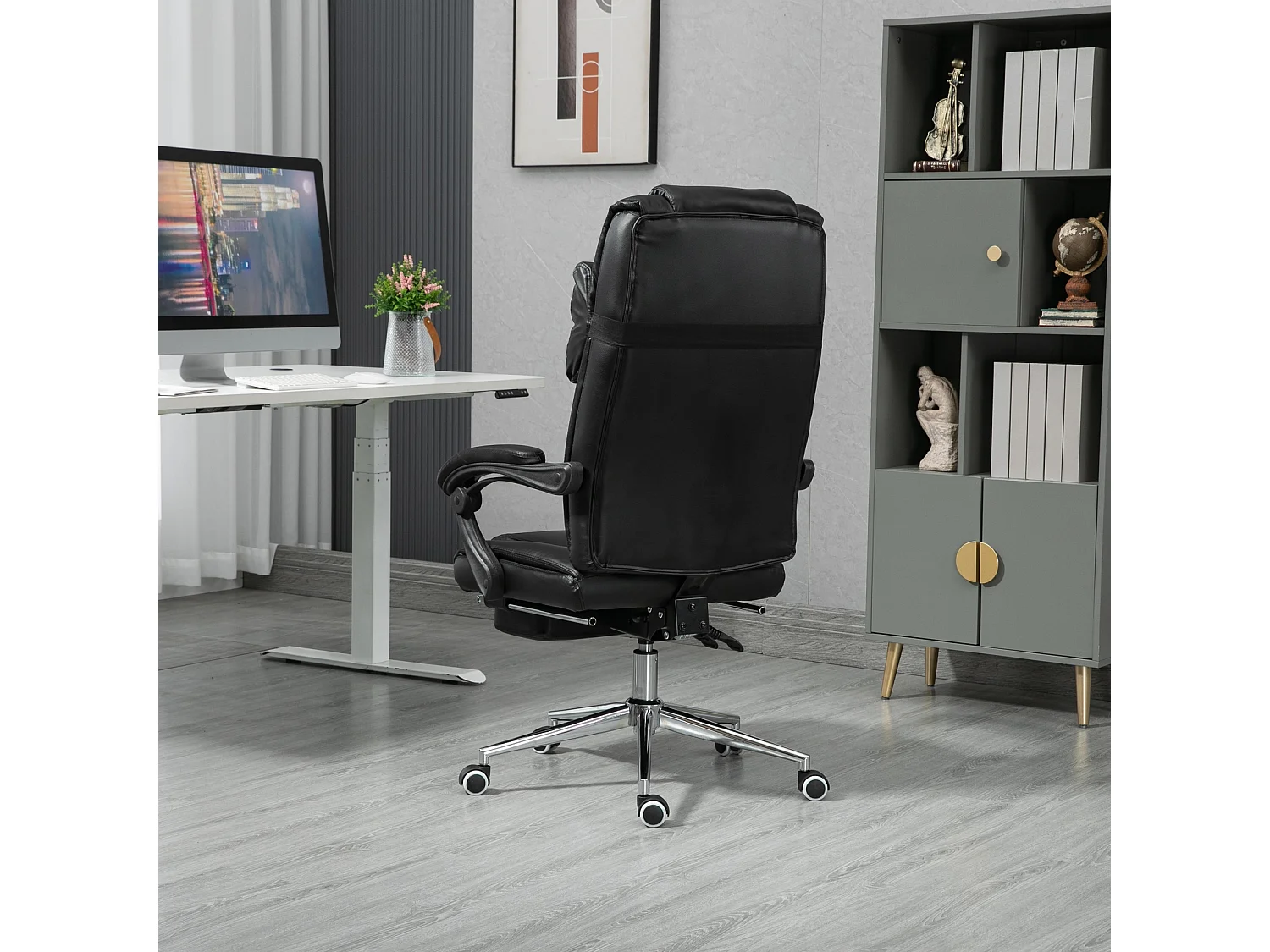 Chaise de bureau repose-pieds
