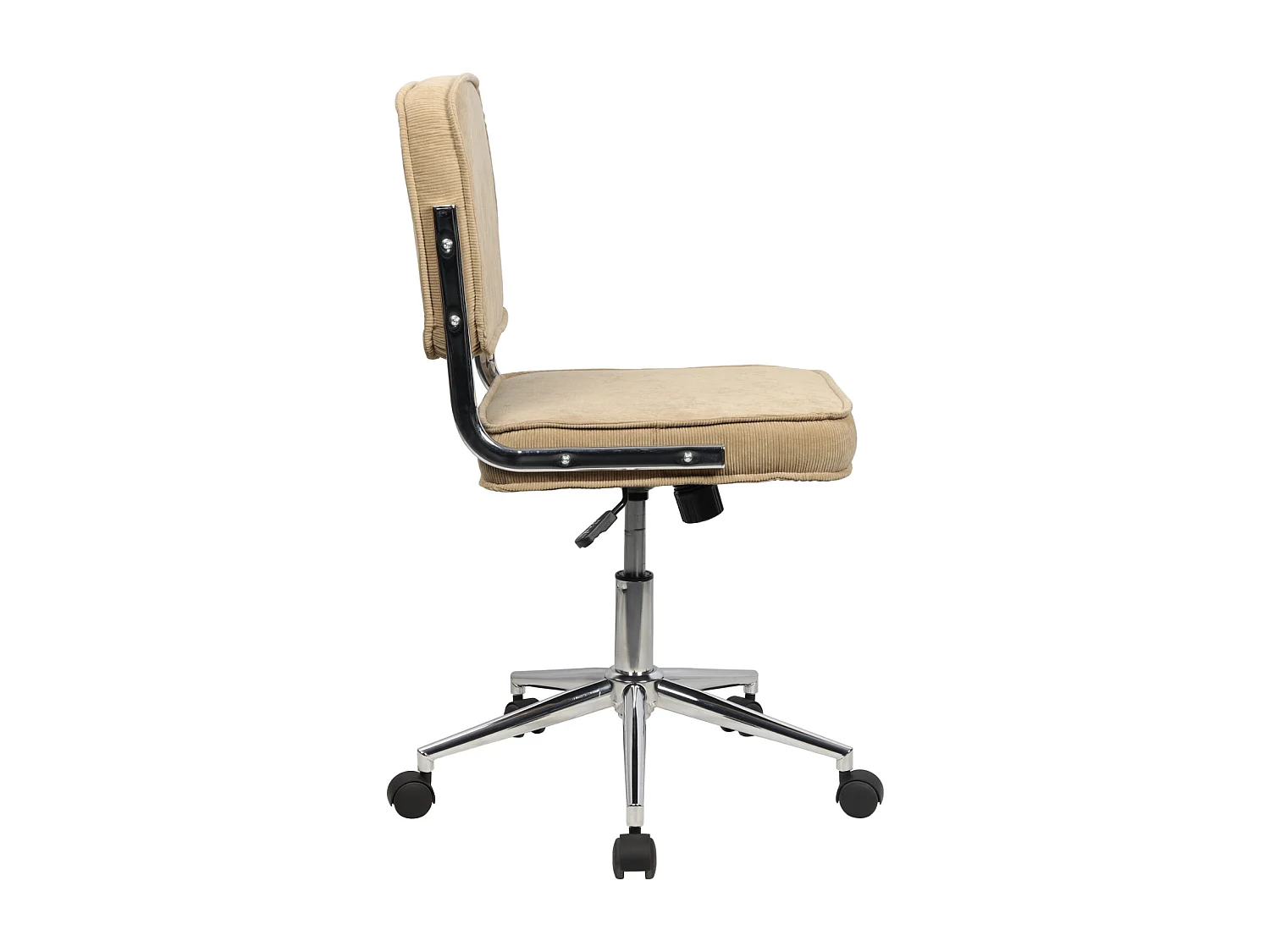 Chaise de bureau réglable en hauteur avec roulettes