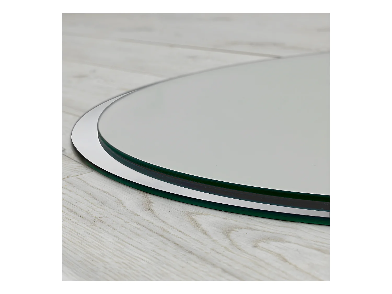 Ronde Loftspiegel in Zwart Wandframe 80 cm