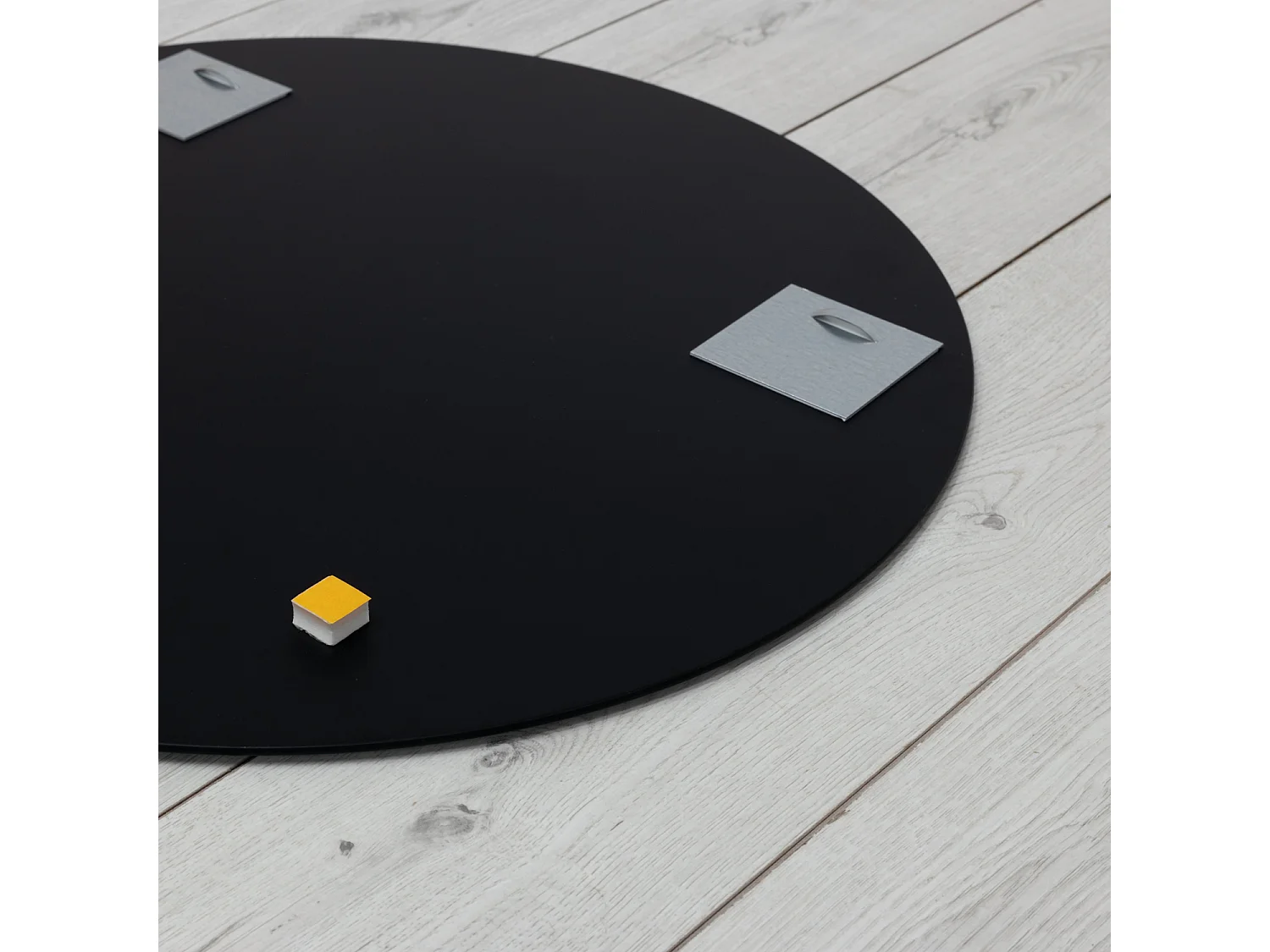 Runder Loft-Badezimmerspiegel mit schwarzem Rahmen, 50 cm