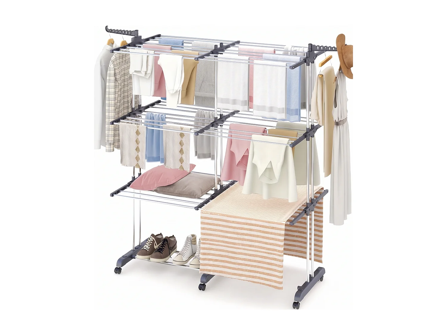 Séchoir à linge extensible XXL EXTRA 38M 3 niveaux