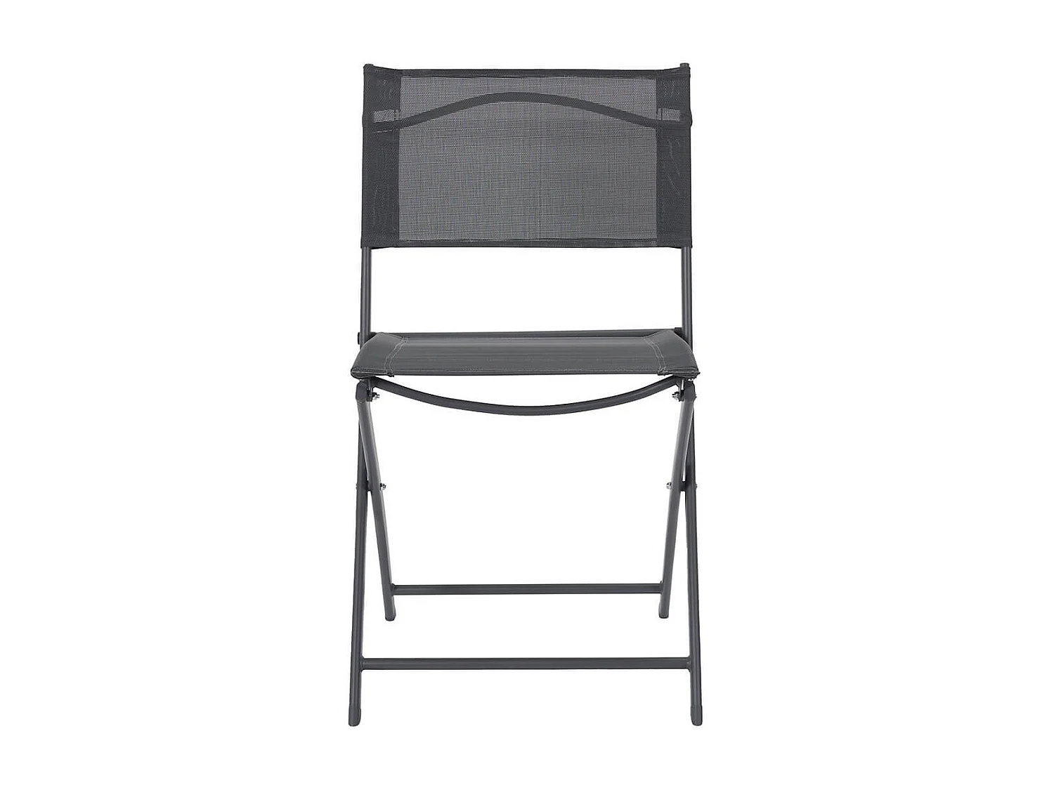 SANAE - Lot de 4 Chaises de Jardin Pliantes Grises