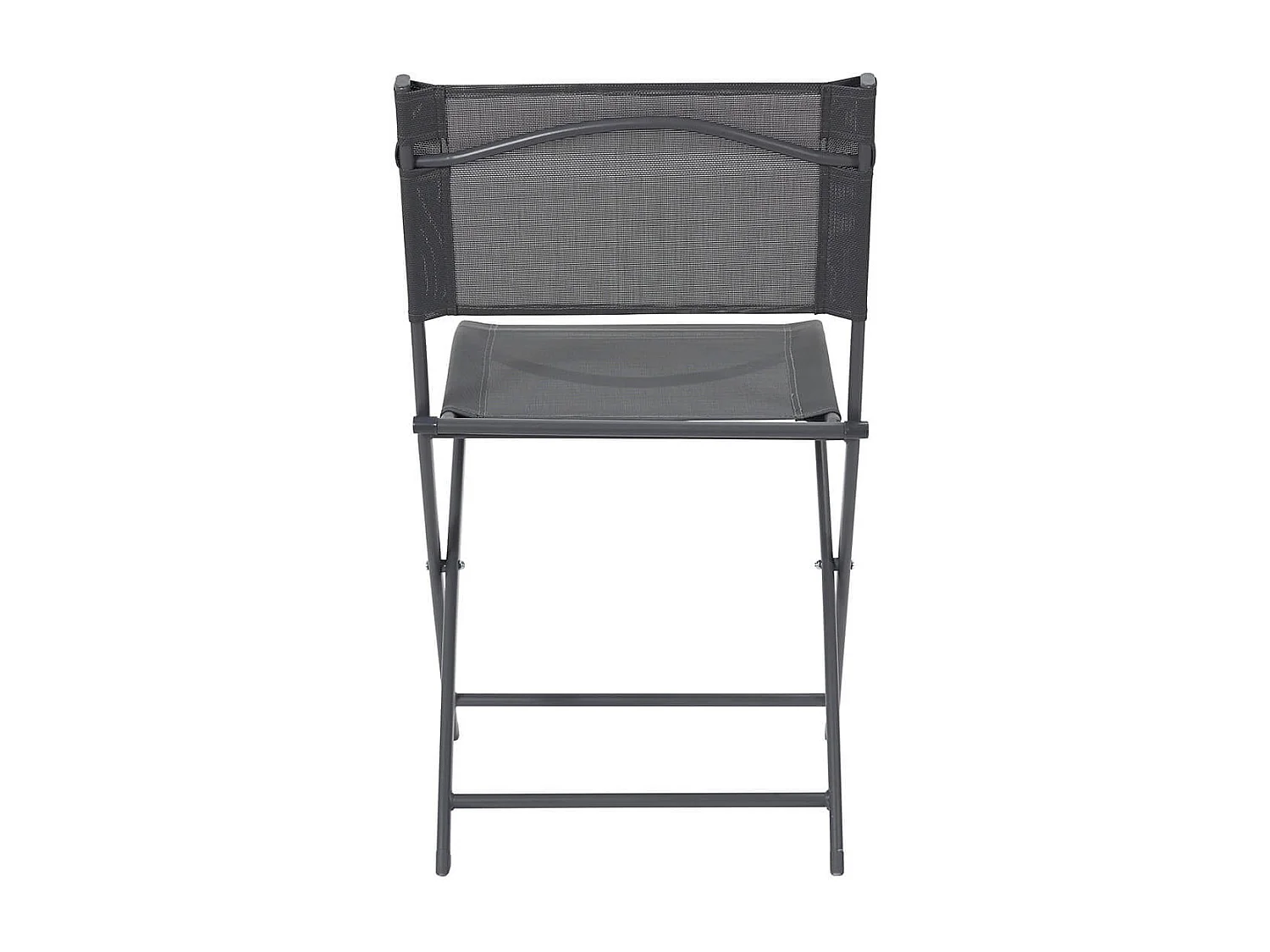 SANAE - Lot de 4 Chaises de Jardin Pliantes Grises