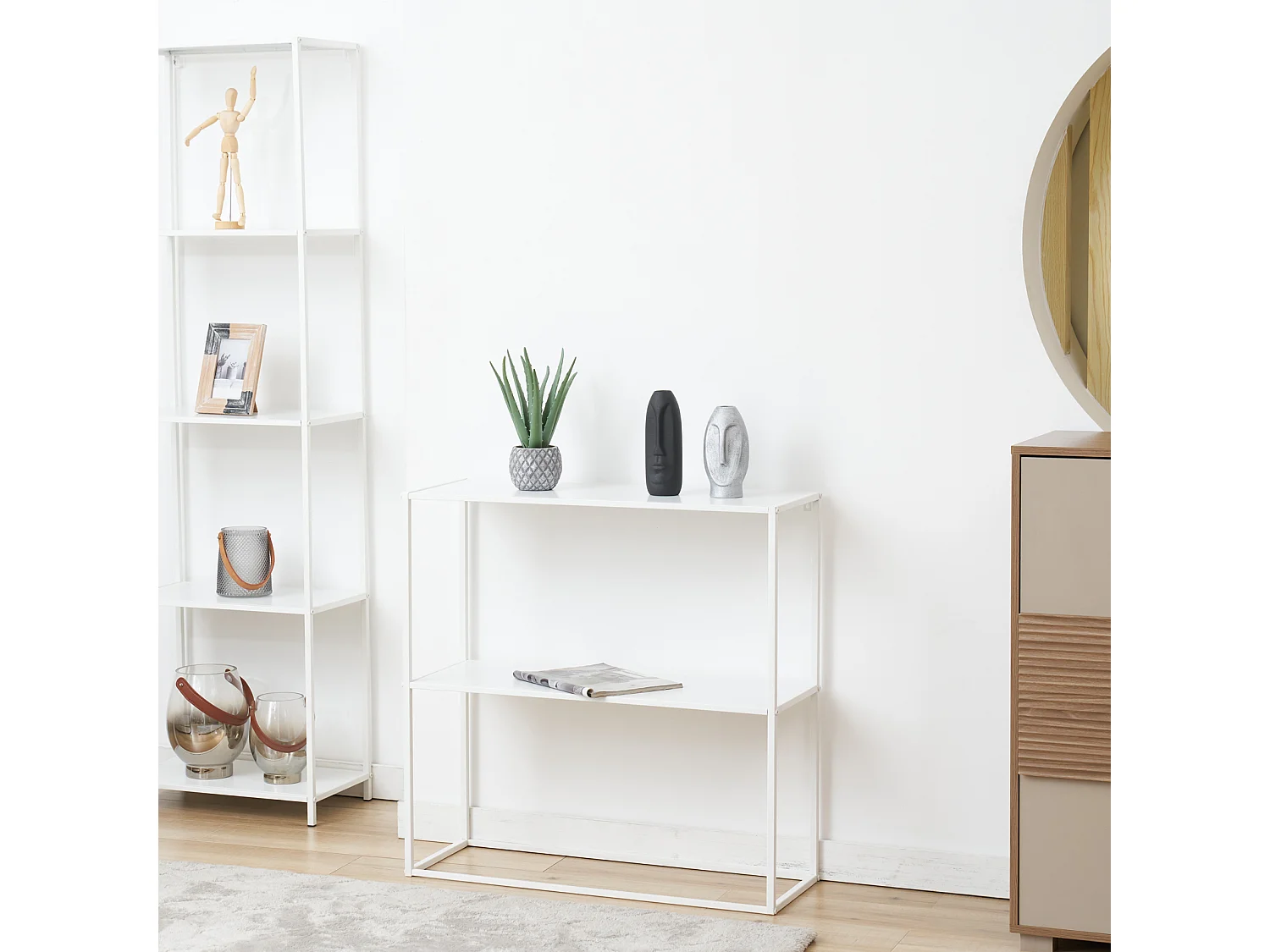 Étagère sur pied Design industriel Métal