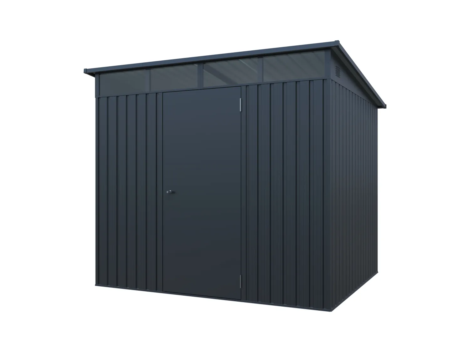 Abri de jardin métal en acier galvanisé - 0,4 mm - gris anthracite 4,6 m² - CLAFTON